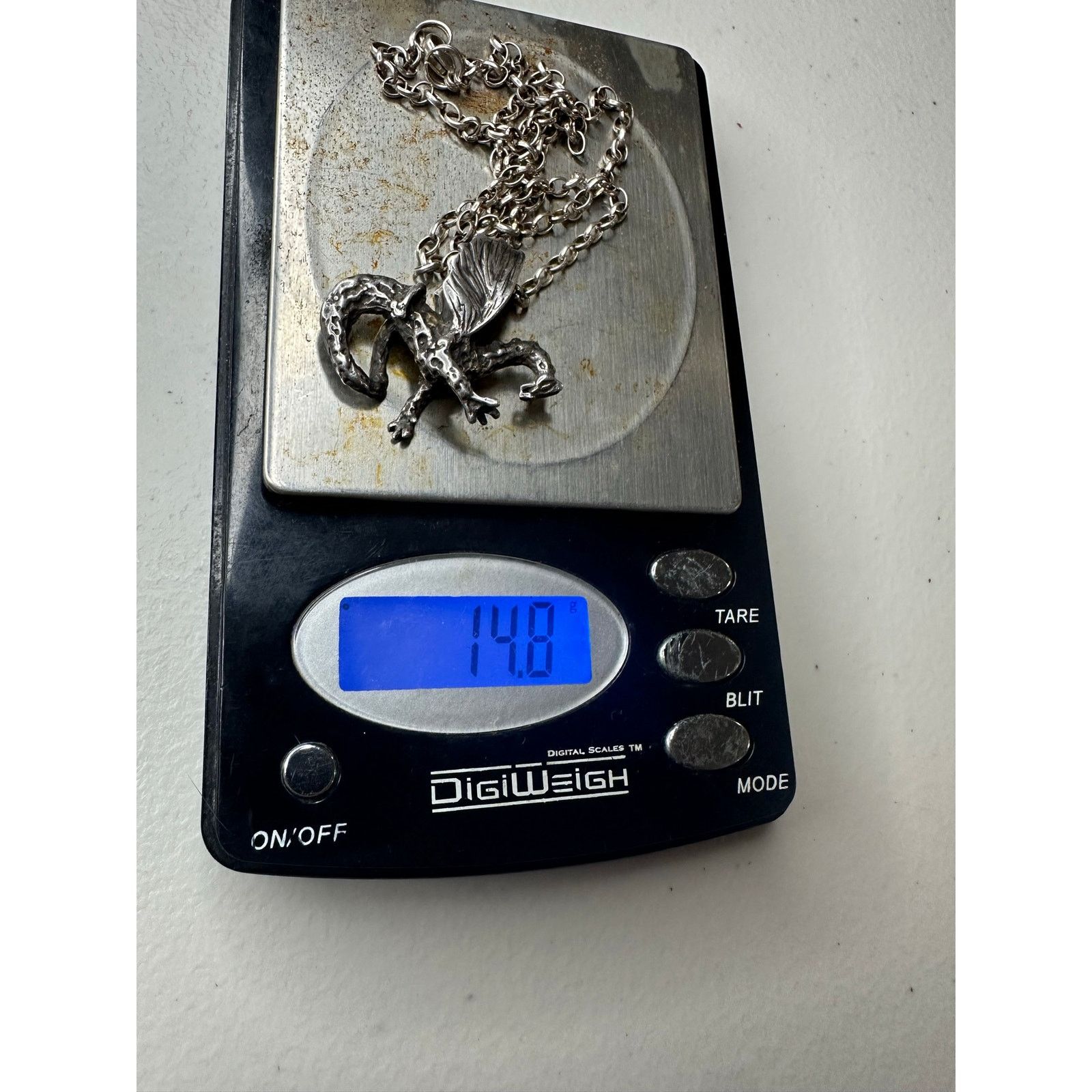 & Other Stories Vintage 925 Sterling Silver Dragon Pendant Necklace Mythical Size ONE SIZE - 6 Thumbnail