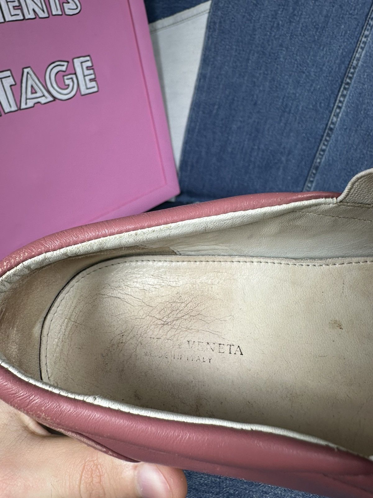 Bottega Veneta Bottega Veneta Intrecciato Slip-On Sneakers Pink Size US 8.5 / IT 38.5 - 23 Thumbnail