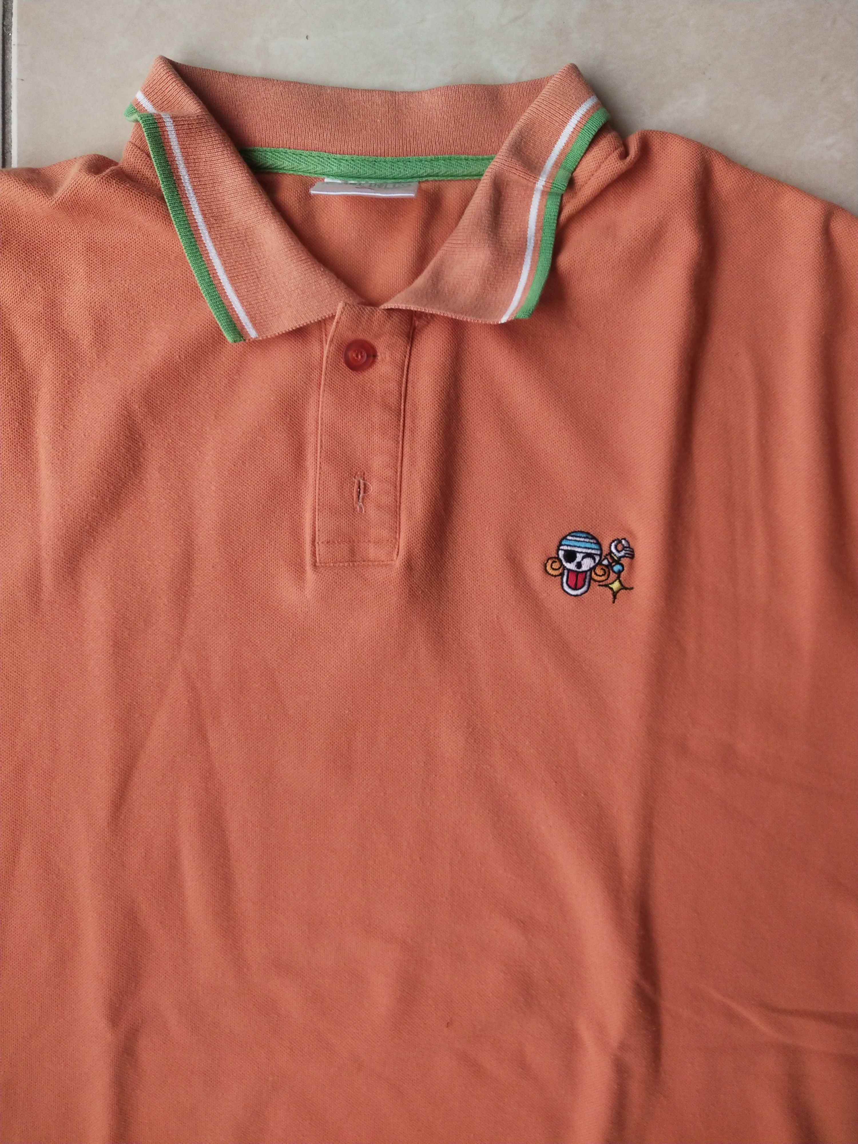 One Piece One Piece Nami Logo Orange Anime Polo Shirt Japan Size US XL / EU 56 / 4 - 2 Thumbnail