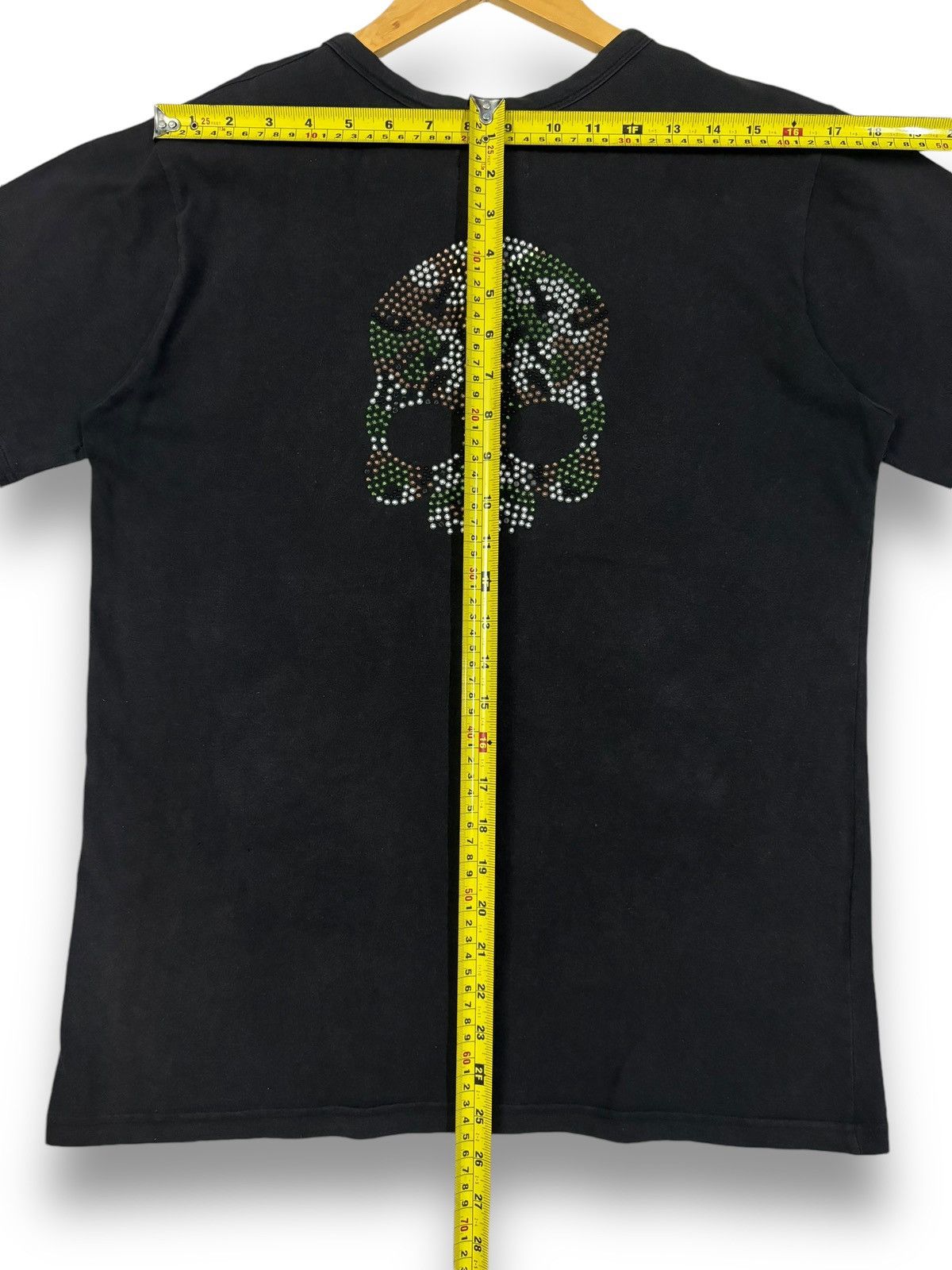 HYDROGEN Vintage Hydrogen H2J SunFaded Skull Swarovski Punk T-shirt Size US S / EU 44-46 / 1 - 14 Thumbnail