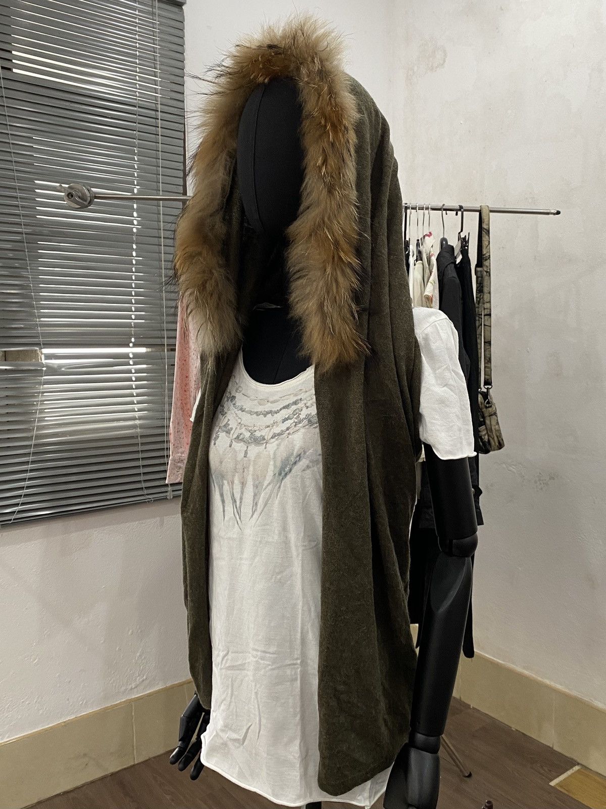 GOA GOA Japan 00s Y2K Archive Fur Trim Long Scarf Size ONE SIZE - 1 Thumbnail