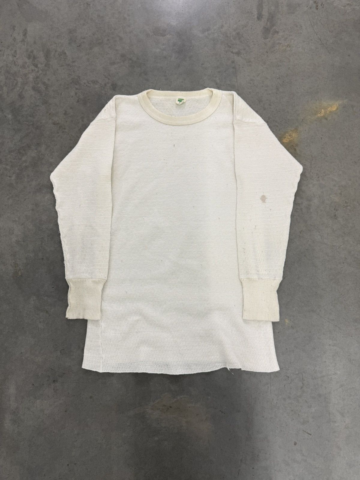 Hanes Vintage Hanes Thermal Lined White Long Sleeve Shirt 70s USA Size US L / EU 52-54 / 3 - 1 Thumbnail