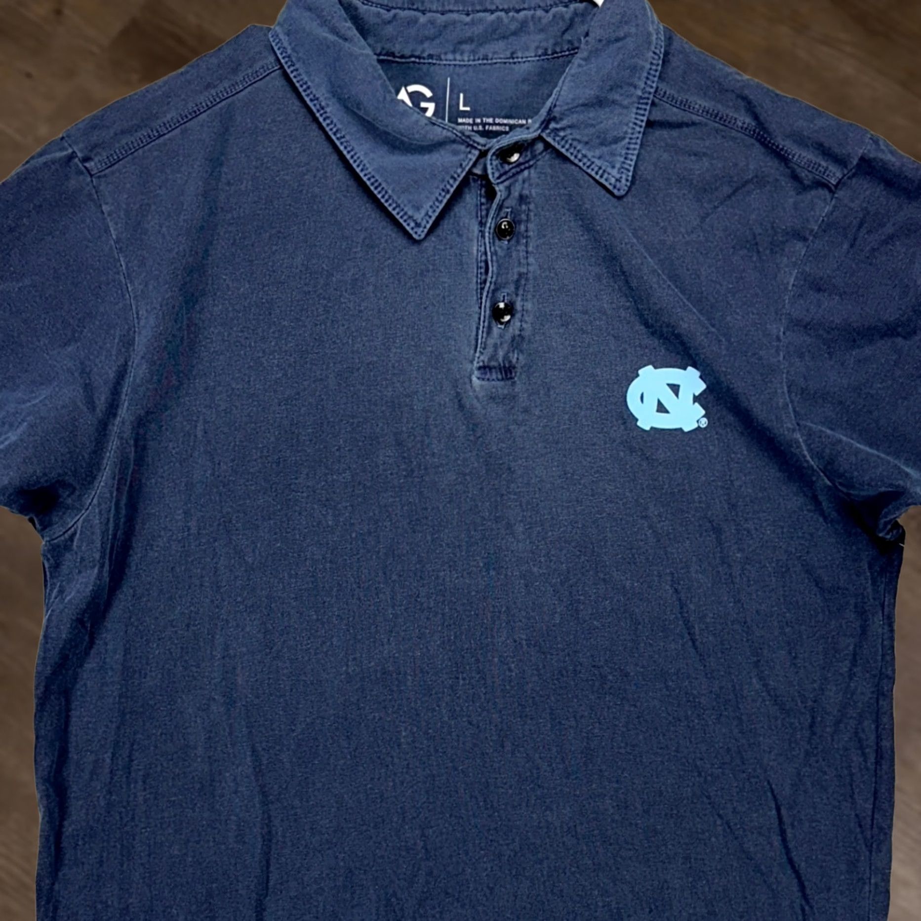 Vintage VINTAGE? (no) -> North Carolina Tarheels Polo Shirt Mens Large Blue Alta Gracia Apparel Size US L / EU 52-54 / 3 - 1 Thumbnail