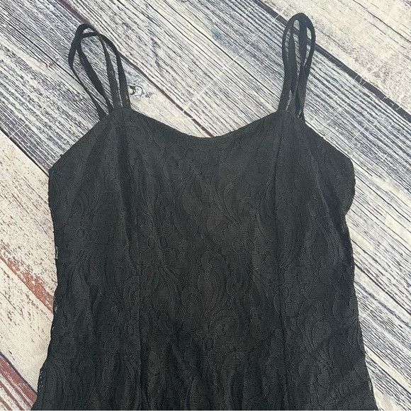 Vintage Vintage 90’s “All That Jazz” Lace Double Strap Mini Dress Size S / US 4 / IT 40 - 3 Thumbnail