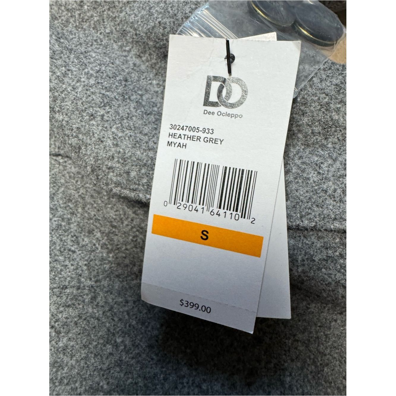 Other NWT New $399 DO by Dee Ocleppo Tie Belt Cargo Grey Trench C Size S / US 4 / IT 40 - 7 Thumbnail