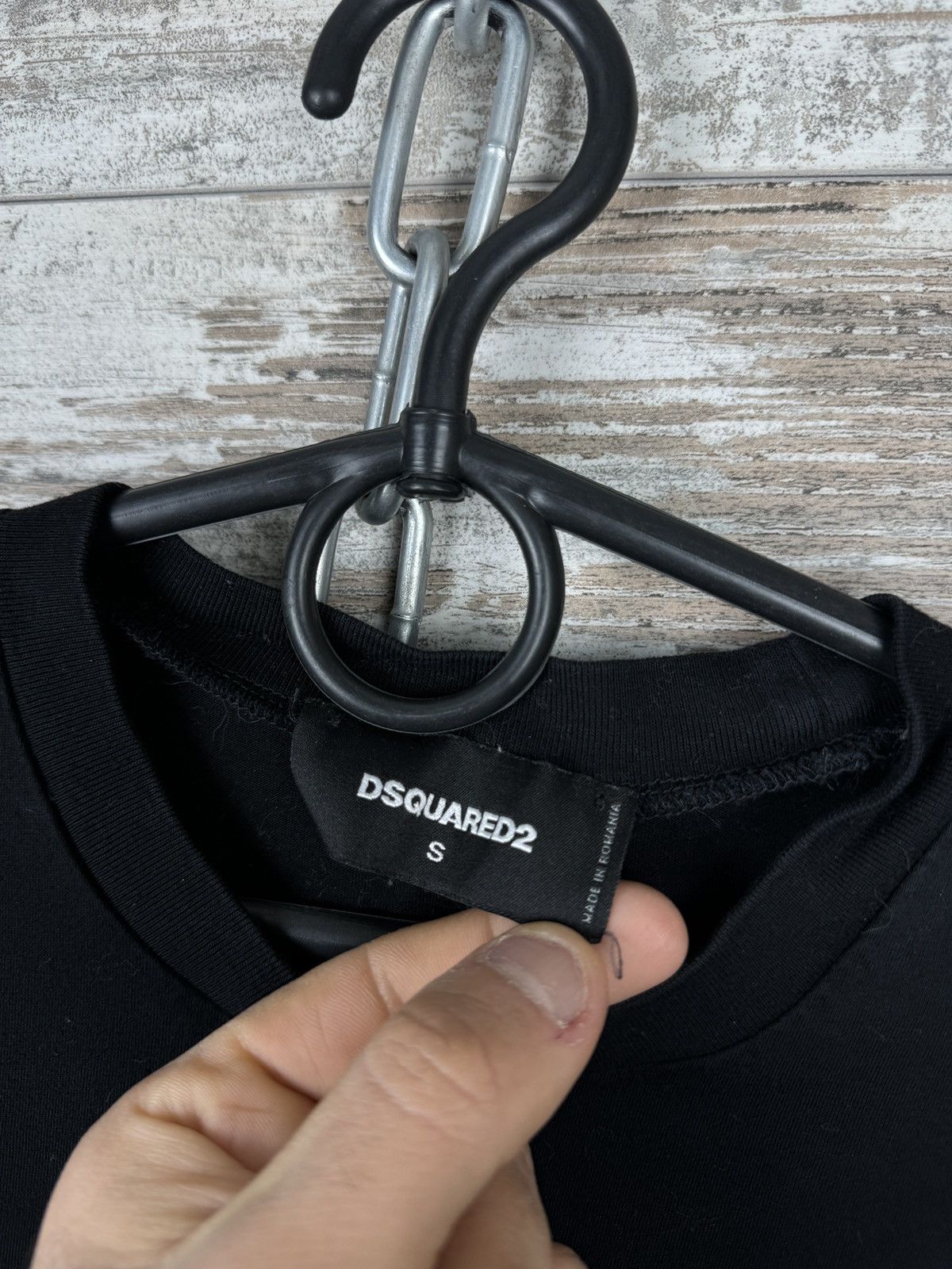 Dsquared2 Mens Dsquared2 T-shirt luxury tee overprint big logo black Size US S / EU 44-46 / 1 - 10 Thumbnail