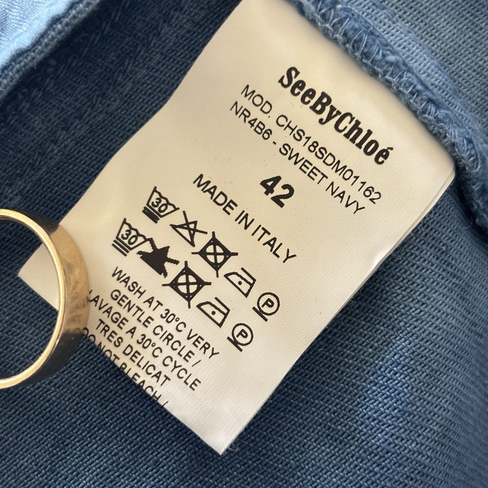 See by Chloe See By Chloé Denim Jacket Women’s 42 Acid Wash Embroided Size M / US 6-8 / IT 42-44 - 16 Thumbnail