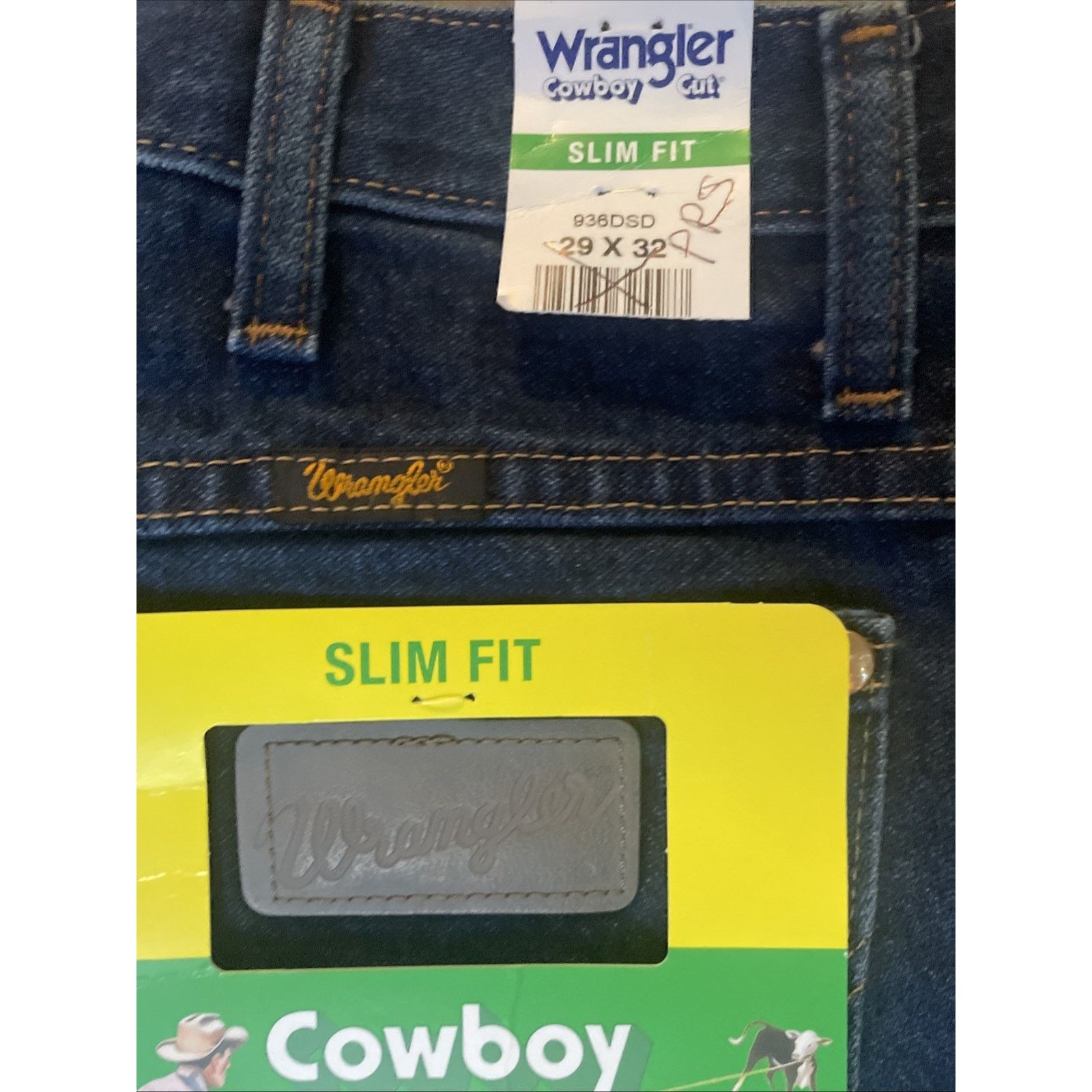 Wrangler Wrangler, 936, Slim Fit, Jeans, Men’s 29x32, Cowboy Cut Size US 29 - 3 Thumbnail