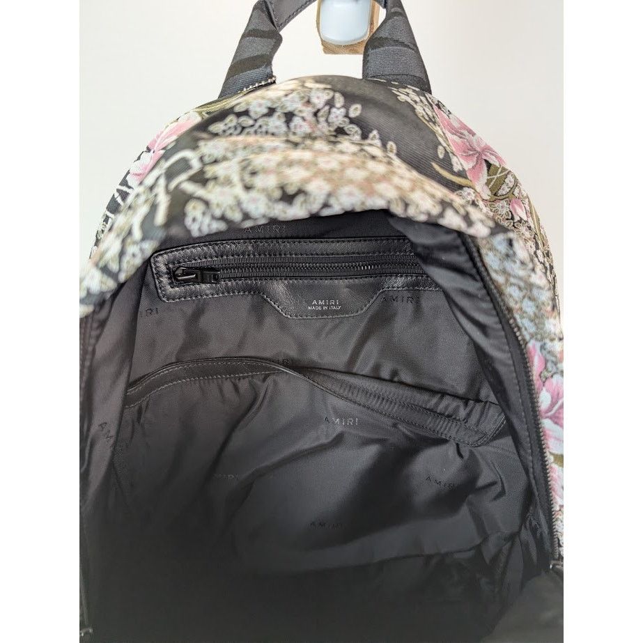 Amiri o1rshd1 Size: OS / Hibiscus Jacquard Backpack in Black Size ONE SIZE - 19 Thumbnail