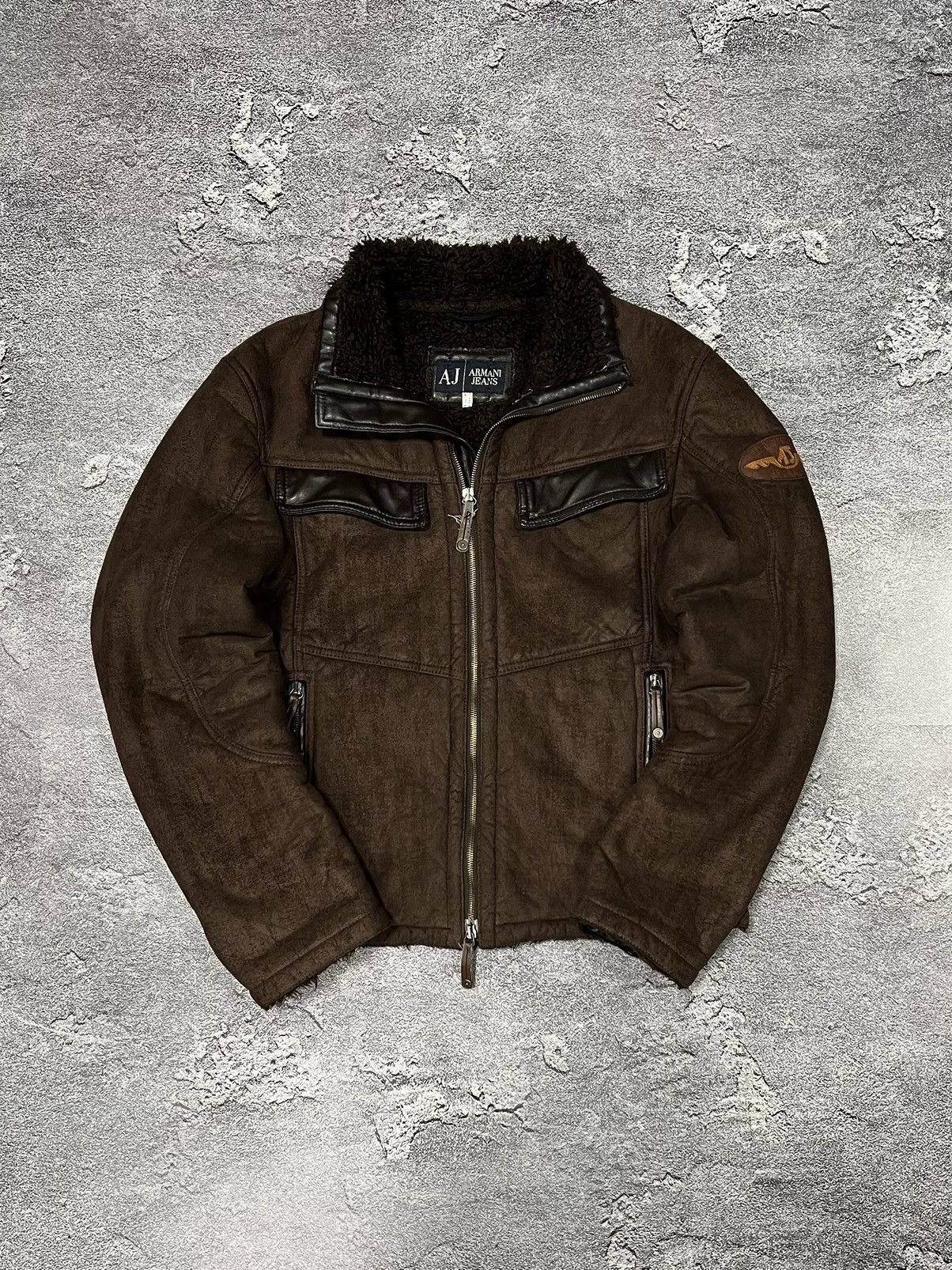 Armani × Giorgio Armani × Vintage Vintage Shearling coat Armani Jeans Size US M / EU 48-50 / 2 - 3 Thumbnail