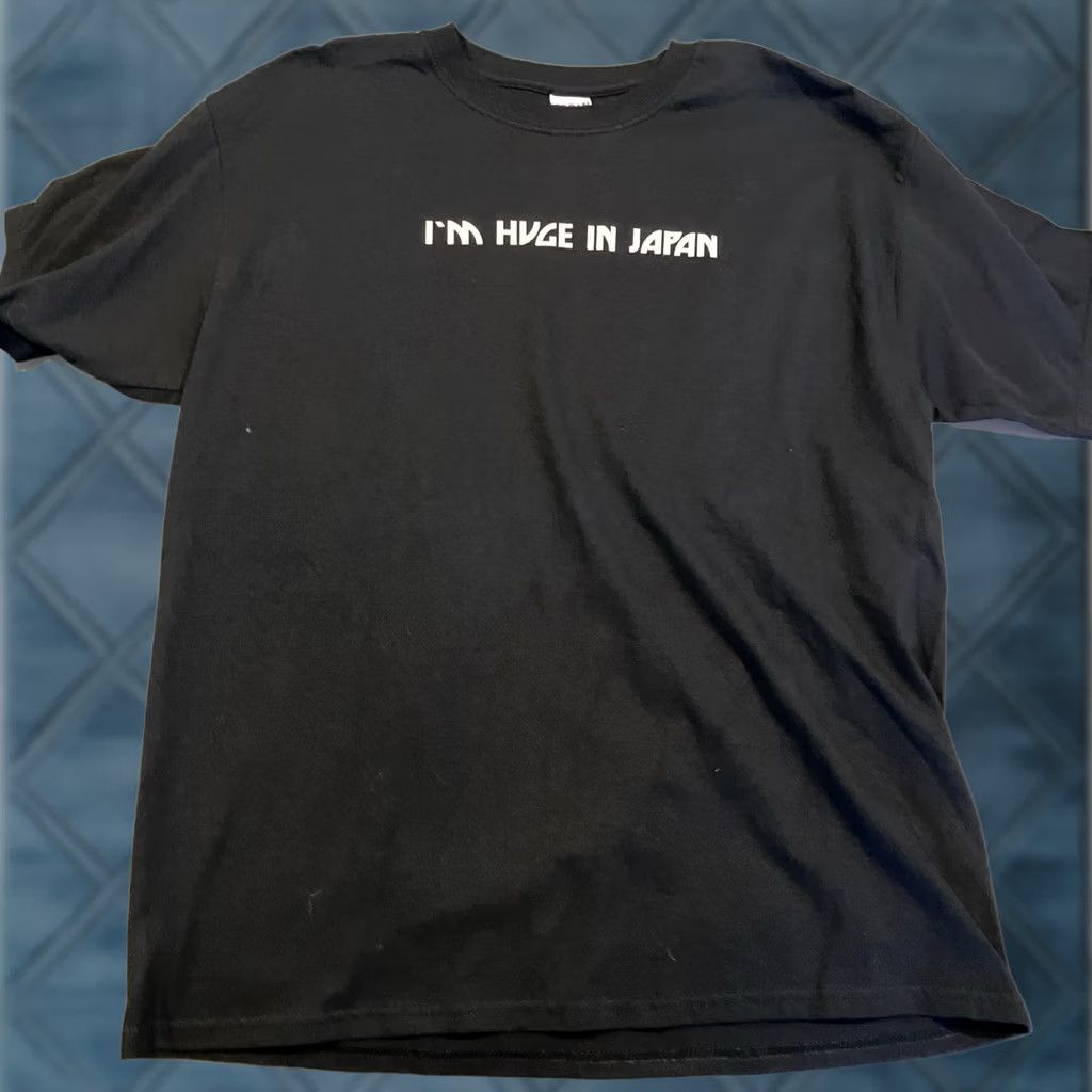 Gildan VINTAGE Gildan T-Shirt XL Black I'm Huge In Japan Short Sleeve Men Silver Writing Metal Theme Size US XL / EU 56 / 4 - 1 Thumbnail