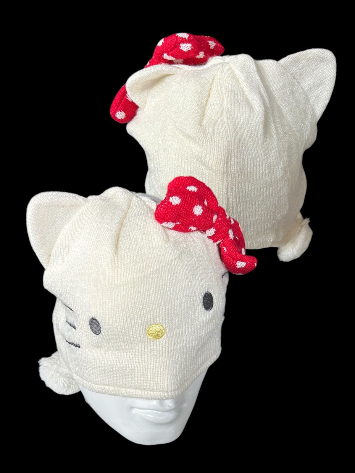 Japanese Brand × Kapital × Vintage Bunny Horn Devil Hello kitty X Japanese Brand Beanie Hats 🎌 Size ONE SIZE - 2 Thumbnail