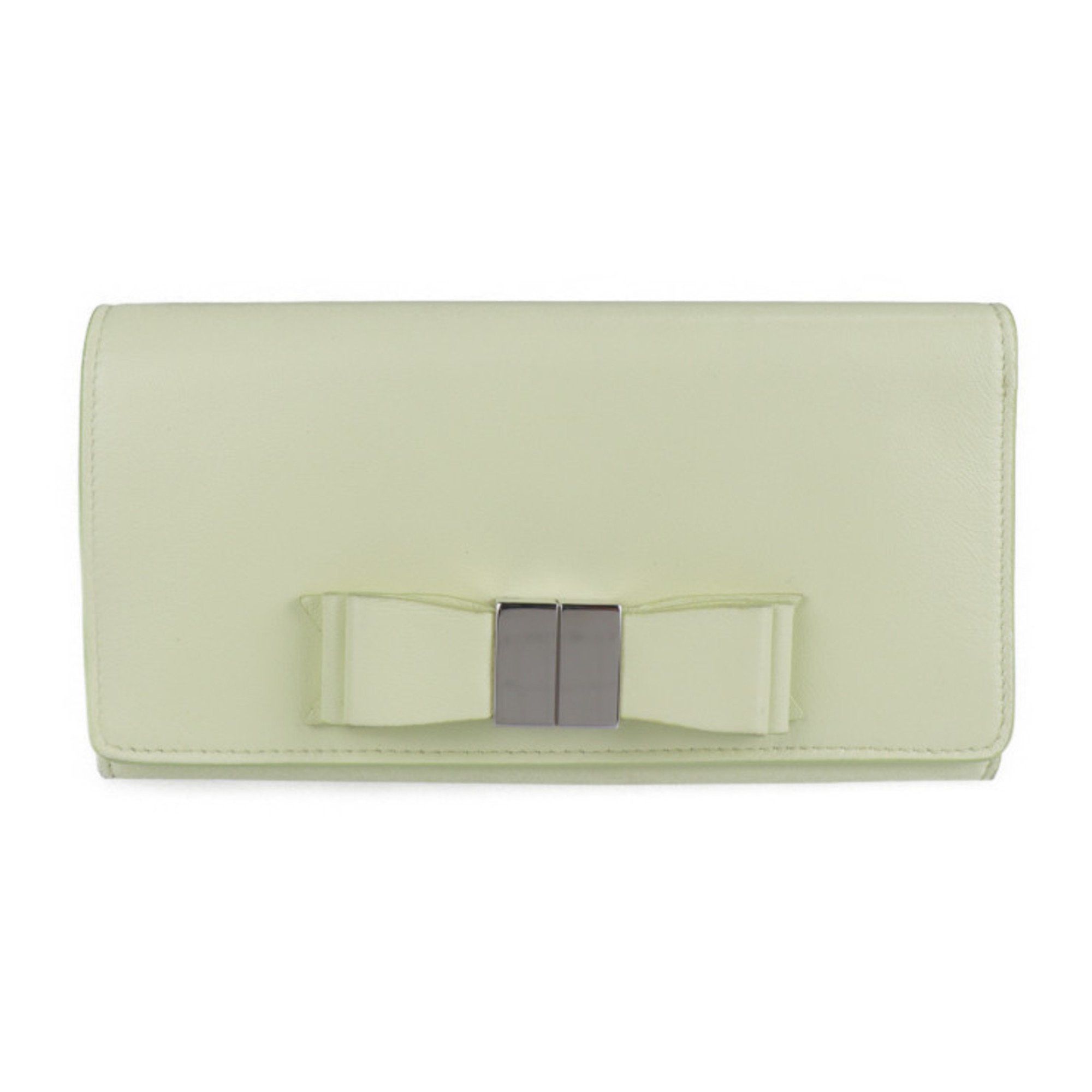 Balenciaga BALENCIAGA Classic Continental Wallet Long 354958 Leather Light Yellow Bi-fold R2130103001376 Size ONE SIZE - 1 Thumbnail