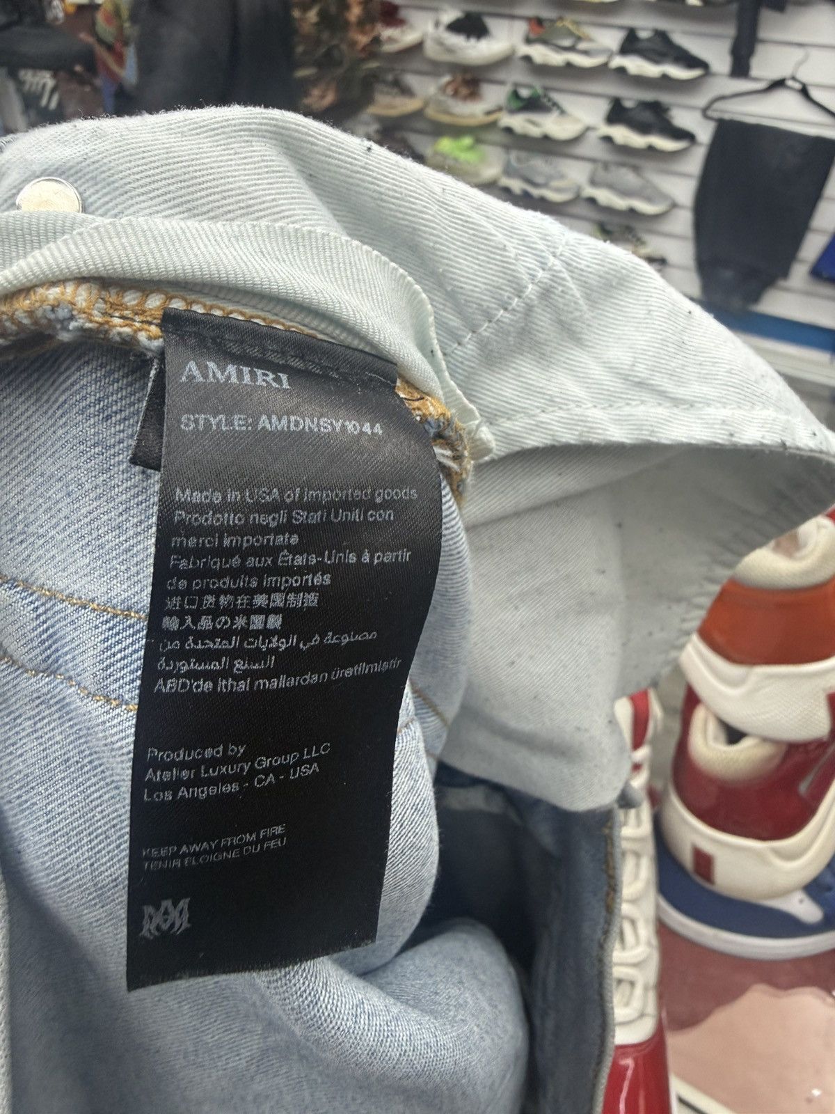 Amiri Amiri MX1 - Light Blue Distressed Denim Size US 34 / EU 50 - 4 Thumbnail