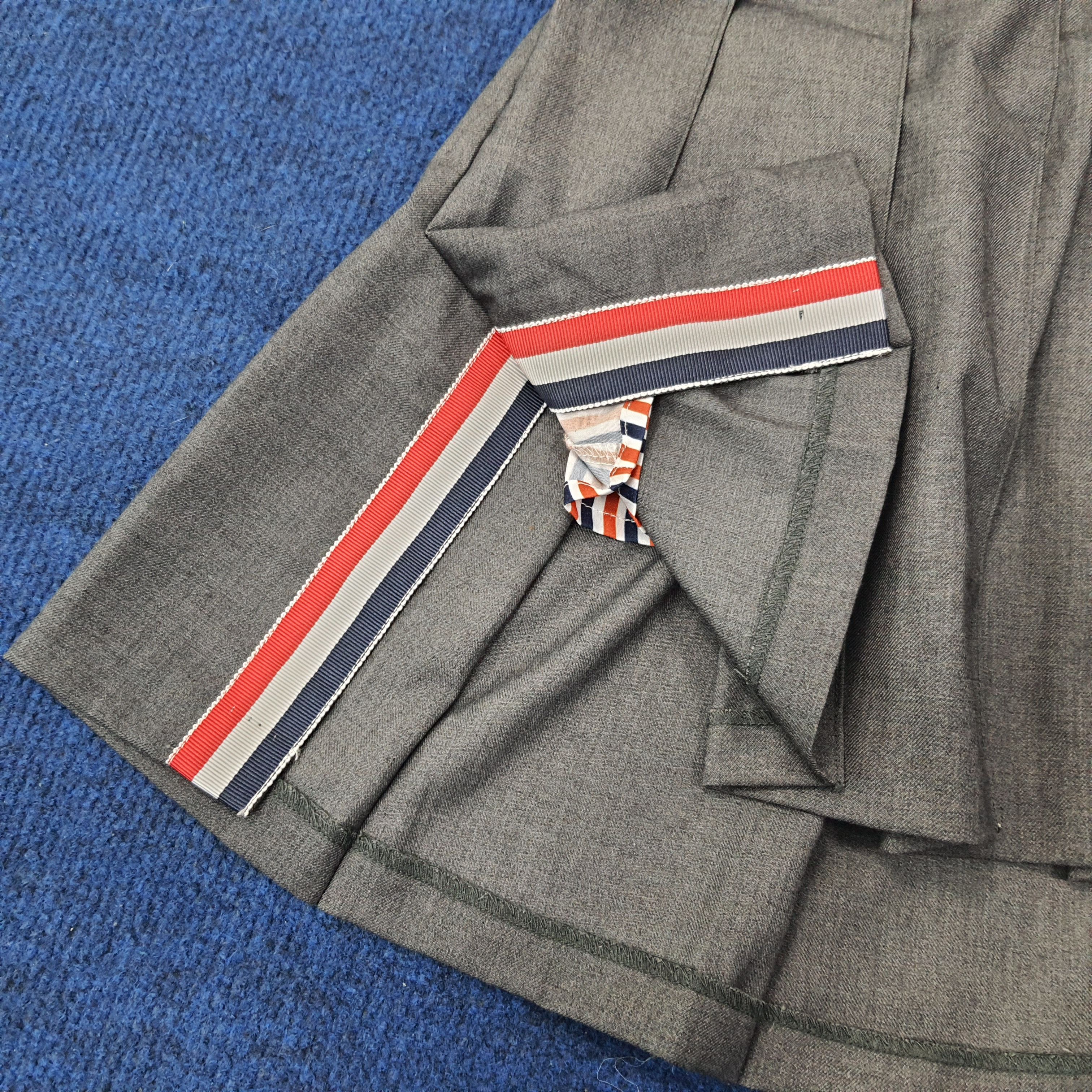 Designer Vintage Mini Skirt Thom Browne Style C228N13 Size 24" / US 00 / IT 34 - 5 Thumbnail