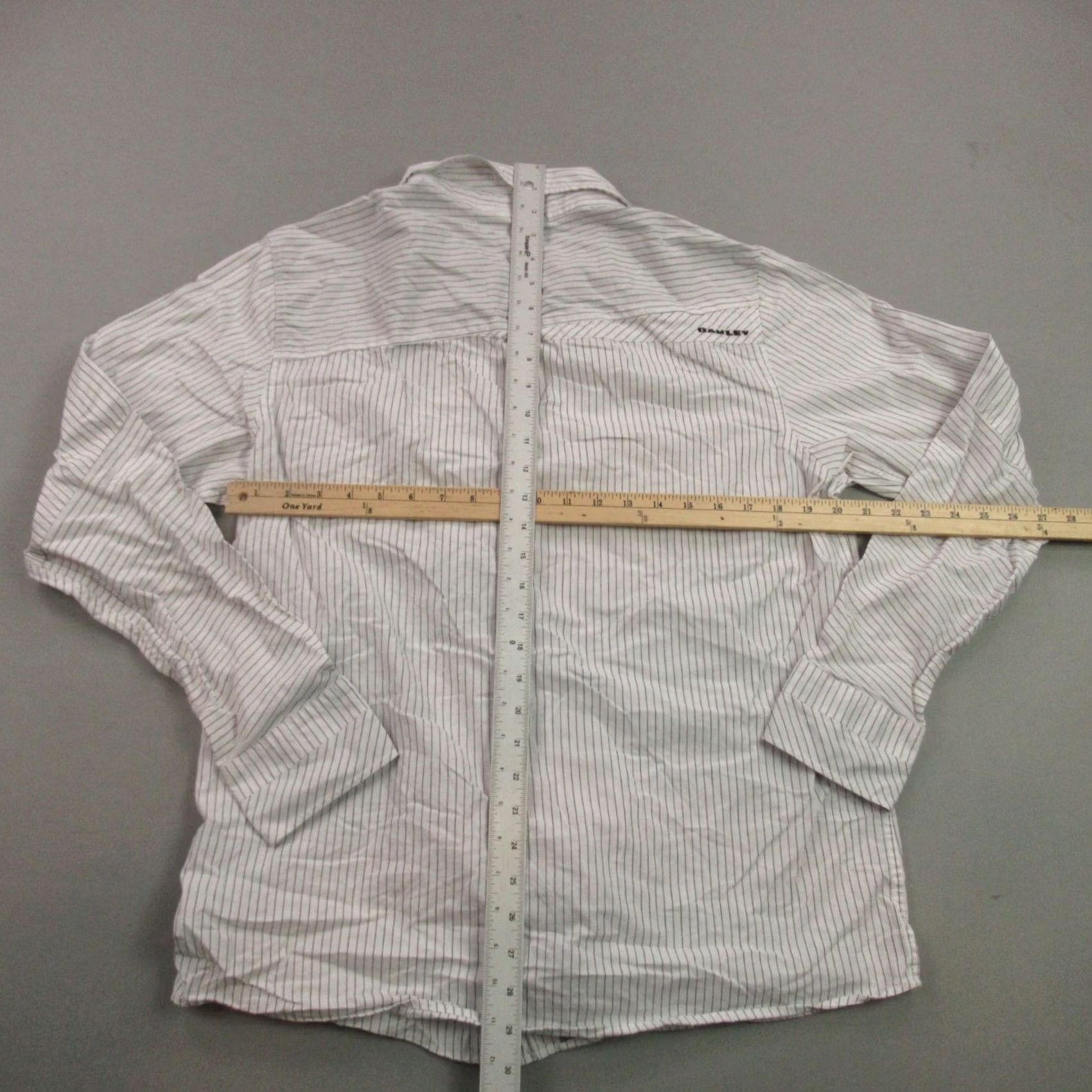 Oakley Oakley Shirt Mens Large Long Sleeve Button Front Pocket Outdoor Stripes Size US L / EU 52-54 / 3 - 6 Thumbnail