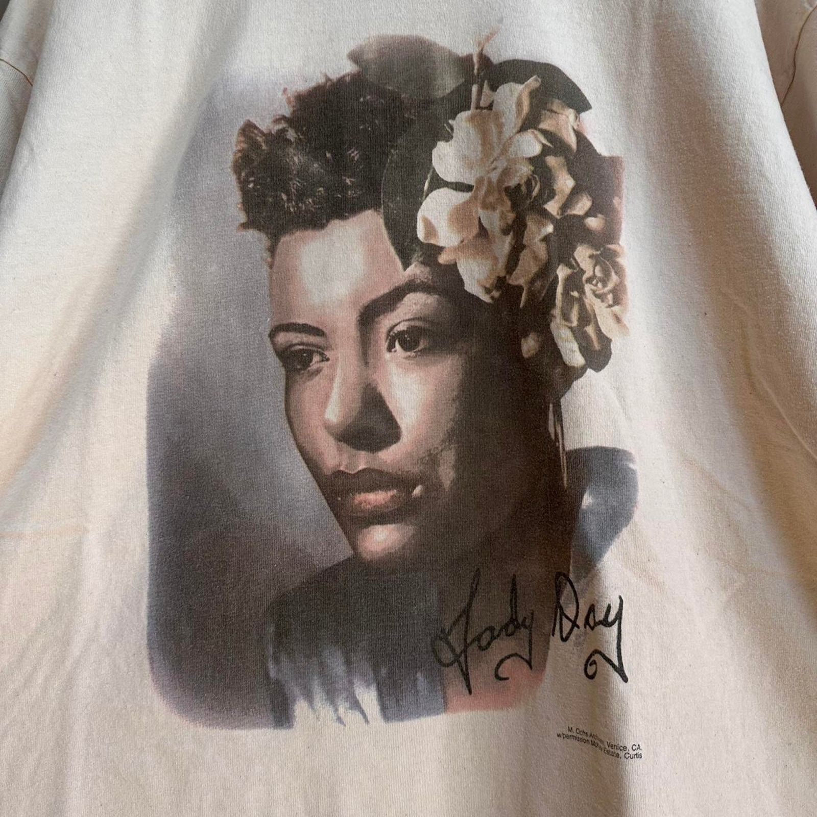 Band Tees × Vintage Vintage Billie Holiday "Lady Day" Shirt Size US XL / EU 56 / 4 - 3 Thumbnail