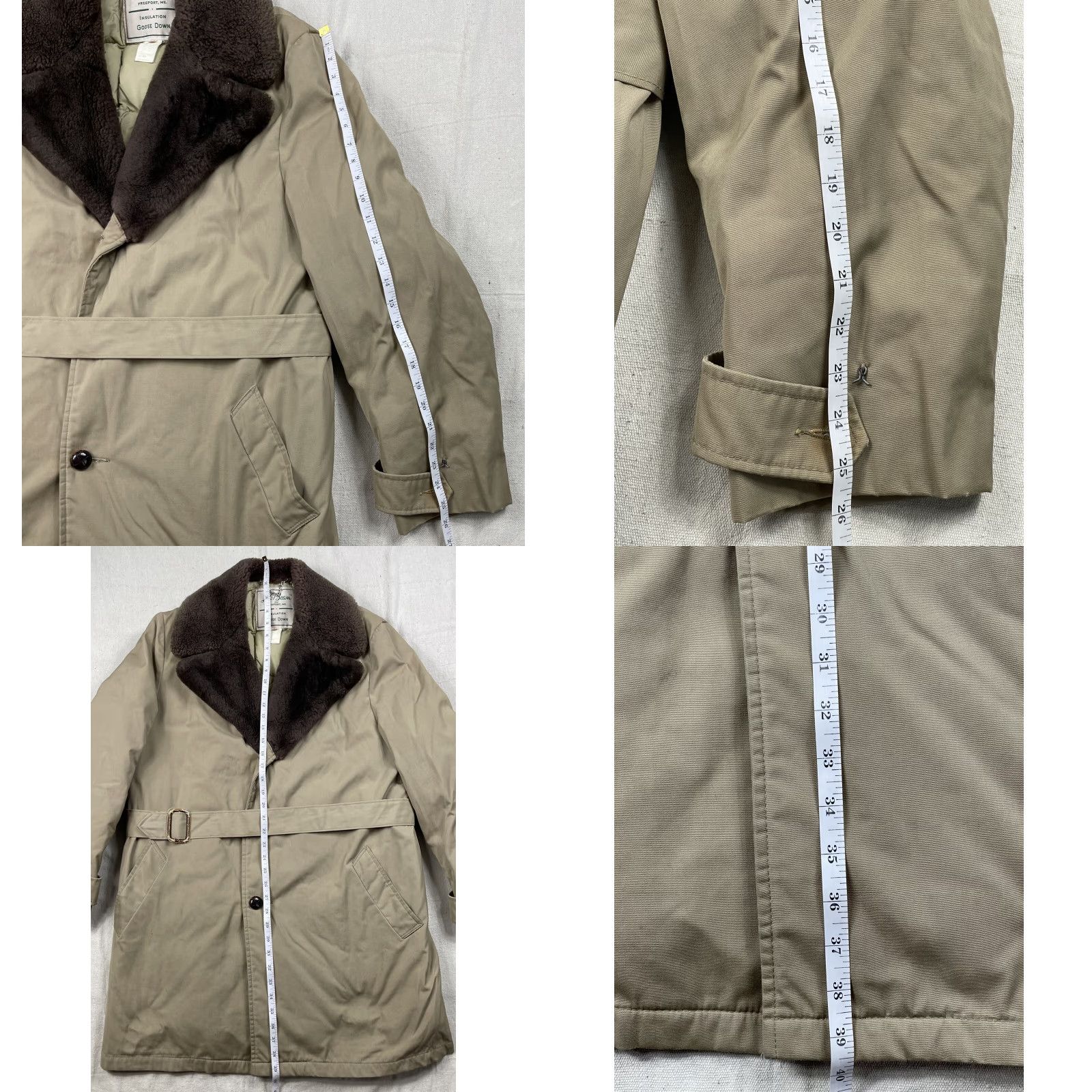 Vintage VINTAGE L.L. Bean Penobscot Down Parka Jacket L 40 Beige USA Ski Quilted Puffer Fur Collar Mens Size US L / EU 52-54 / 3 - 8 Thumbnail