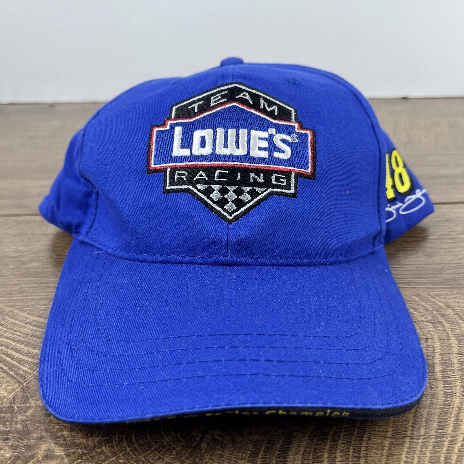 Other Lowe's Racing Hat Jimmie Johnson 48 Blue Adjustable Hat Adul Size ONE SIZE - 4 Thumbnail