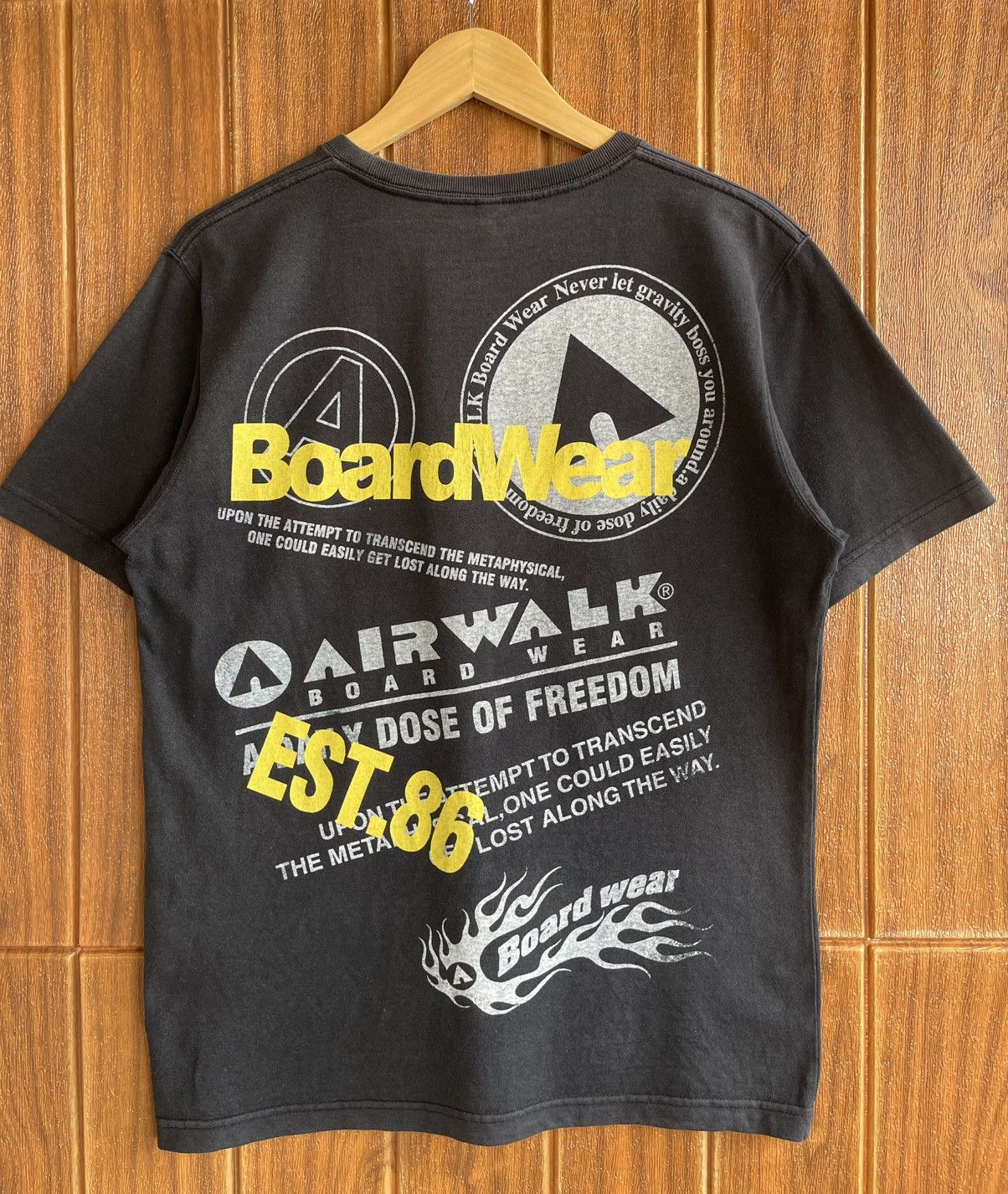 Airwalk Vintage 90s🔥AIRWALK🔥BoardWear Humor Faded Tee Size US M / EU 48-50 / 2 - 1 Thumbnail