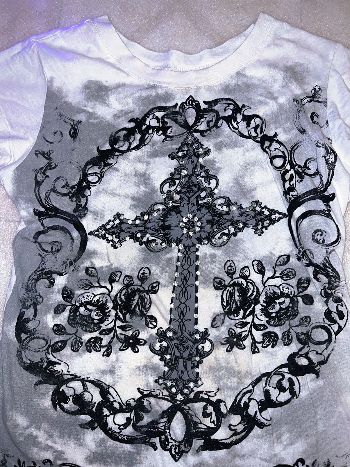 Seditionaries Ifsixwasnine vibes cross floral top ➕☠️ Size XL / US 12-14 / IT 48-50 - 4 Thumbnail