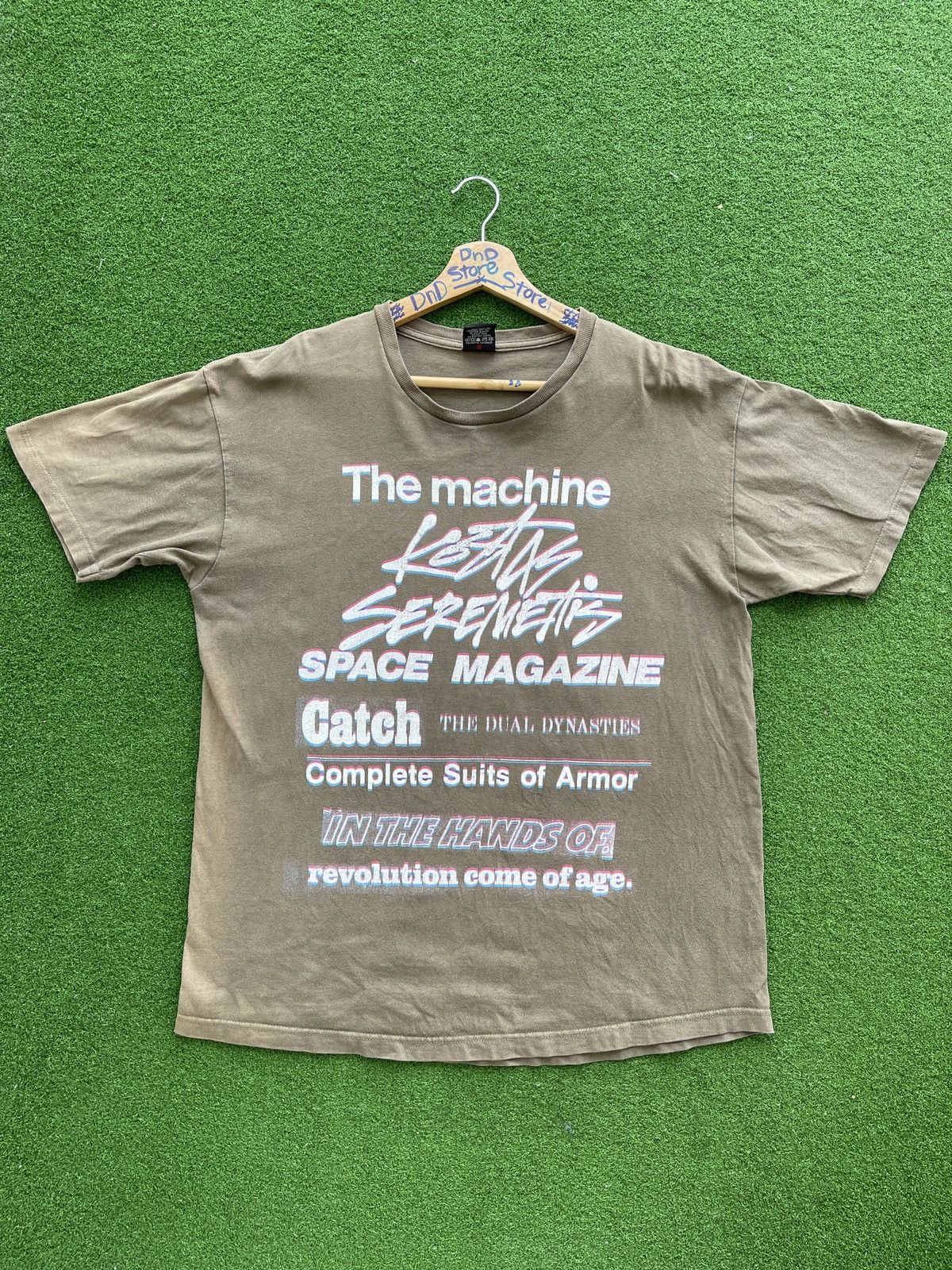 image of Vintage Stussy Tour Kostas Seremetis Spellout Very in Brown, Men's (Size Large)