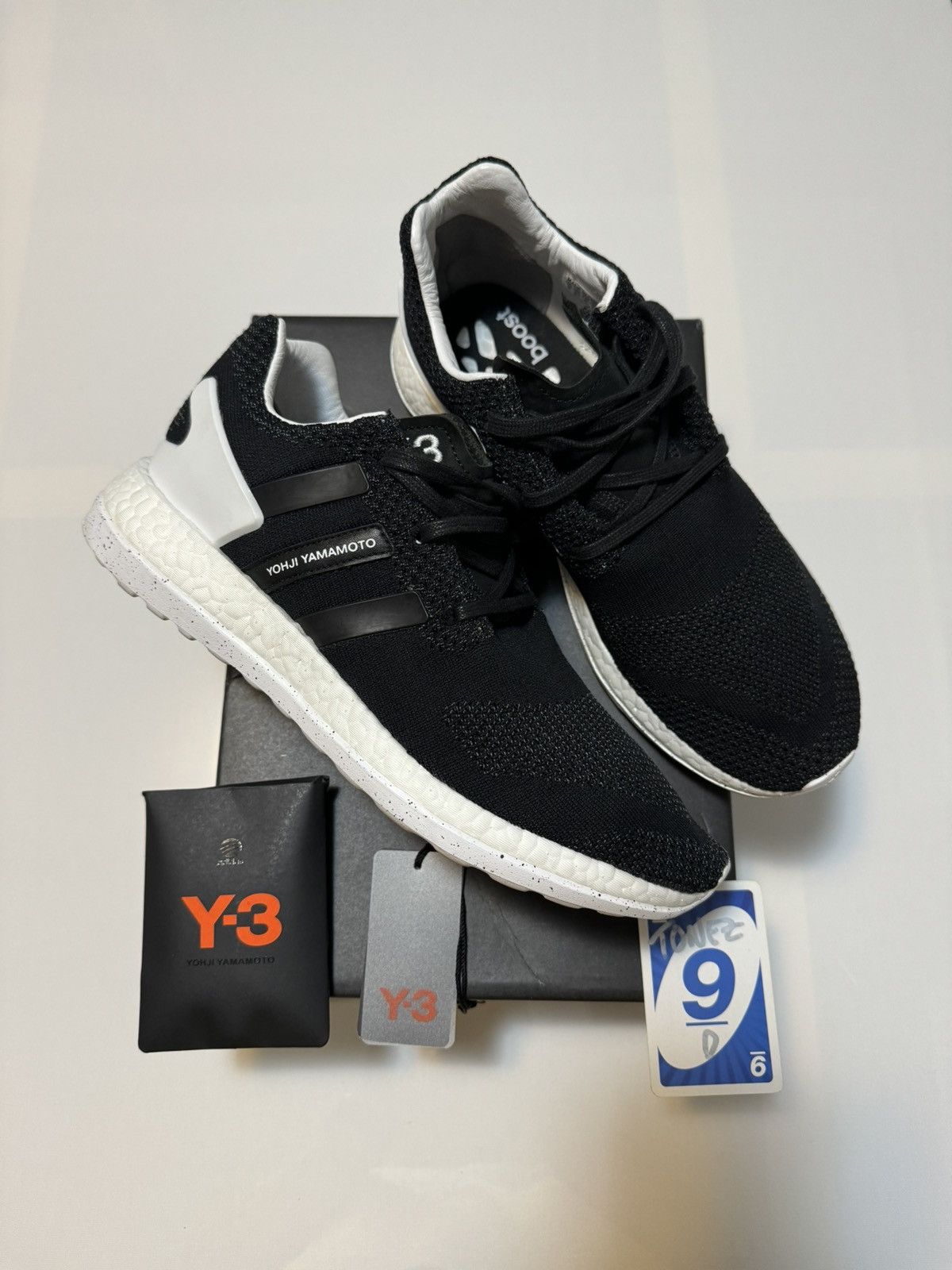 Adidas × Yohji Yamamoto Adidas Y-3 Pureboost ZG Knit - Black Size US 9.5 / EU 42-43 - 2 Thumbnail