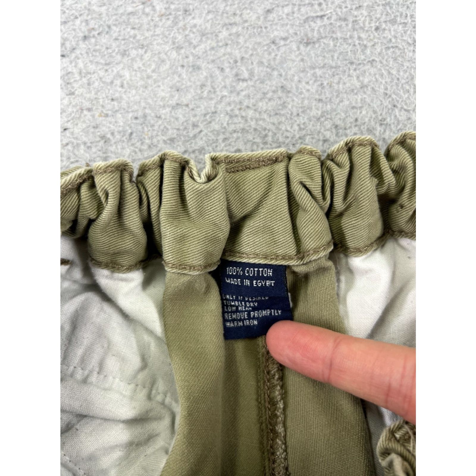 Chaps Chaps Ralph Lauren Shorts Men 40 Beige Khaki Canvas Cargo Cotton Elastic 40x9 - Vintage: No - Regular Fit - Cargo Shorts - Beige - Cotton - Men - 40 Size US 40 / EU 56 - 7 Thumbnail