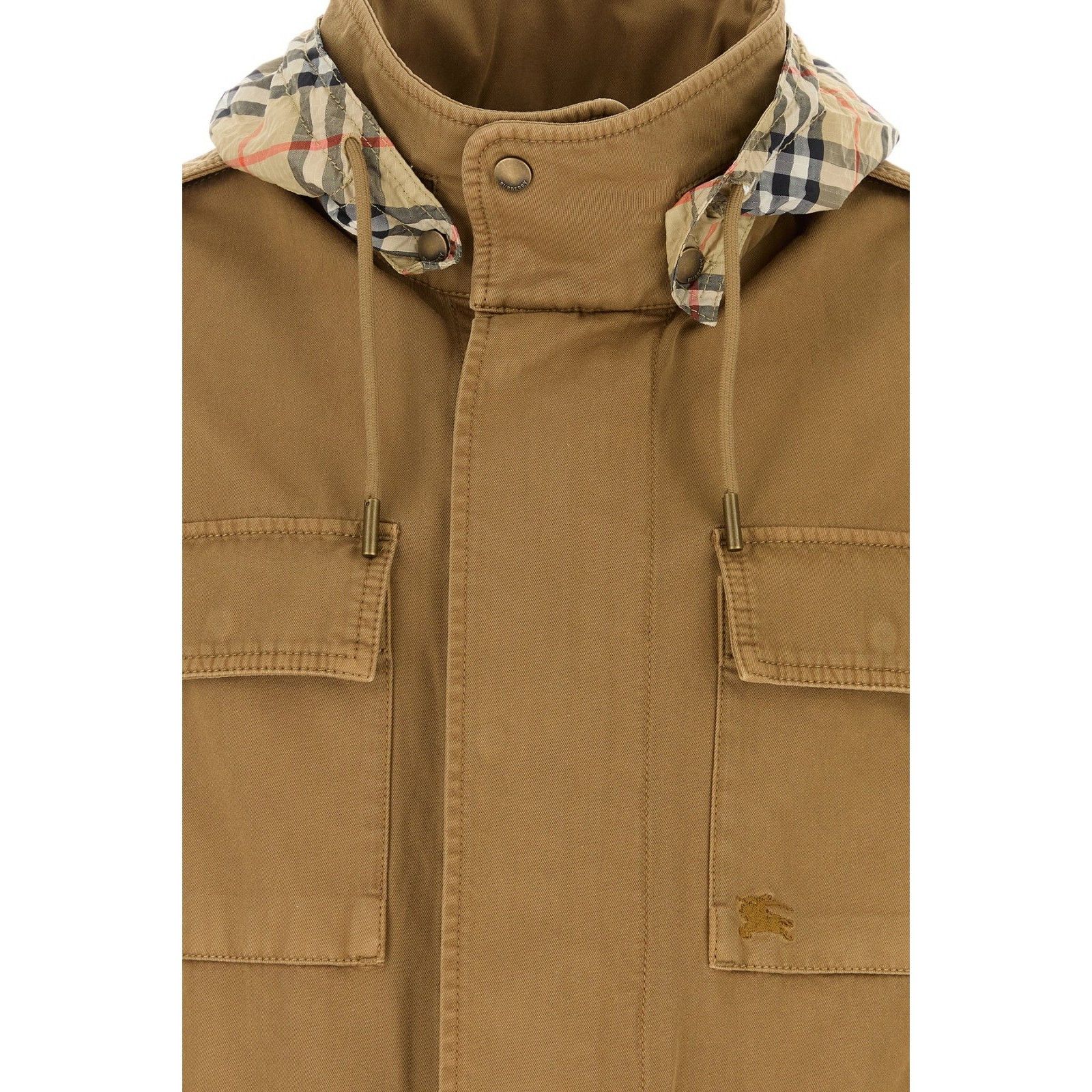 Burberry BURBERRY Brown Cotton Jacket New & Authentic (Men's Size:M;) Size US M / EU 48-50 / 2 - 5 Thumbnail