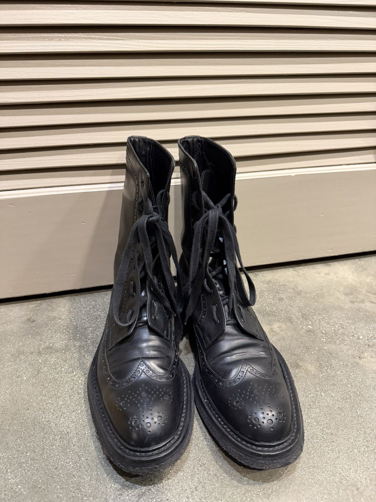 Dior AW07 Patterned Navigate Combat Boots 44 Size US 12 / EU 45 - 2 Thumbnail