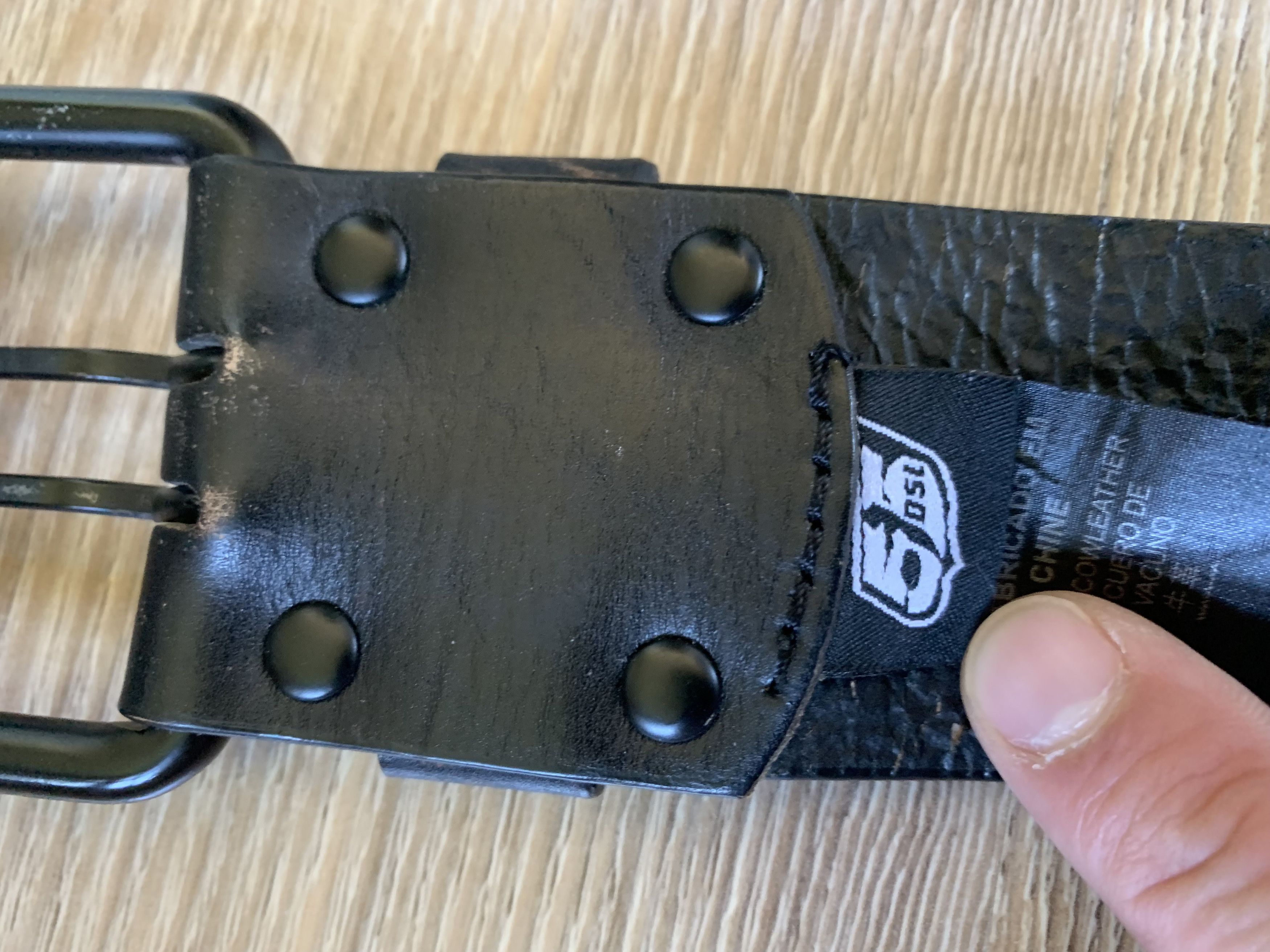 55DSL × Diesel 55DSL Vintage Archival Wide Rivet Perforated Leather Belt Size ONE SIZE - 8 Thumbnail