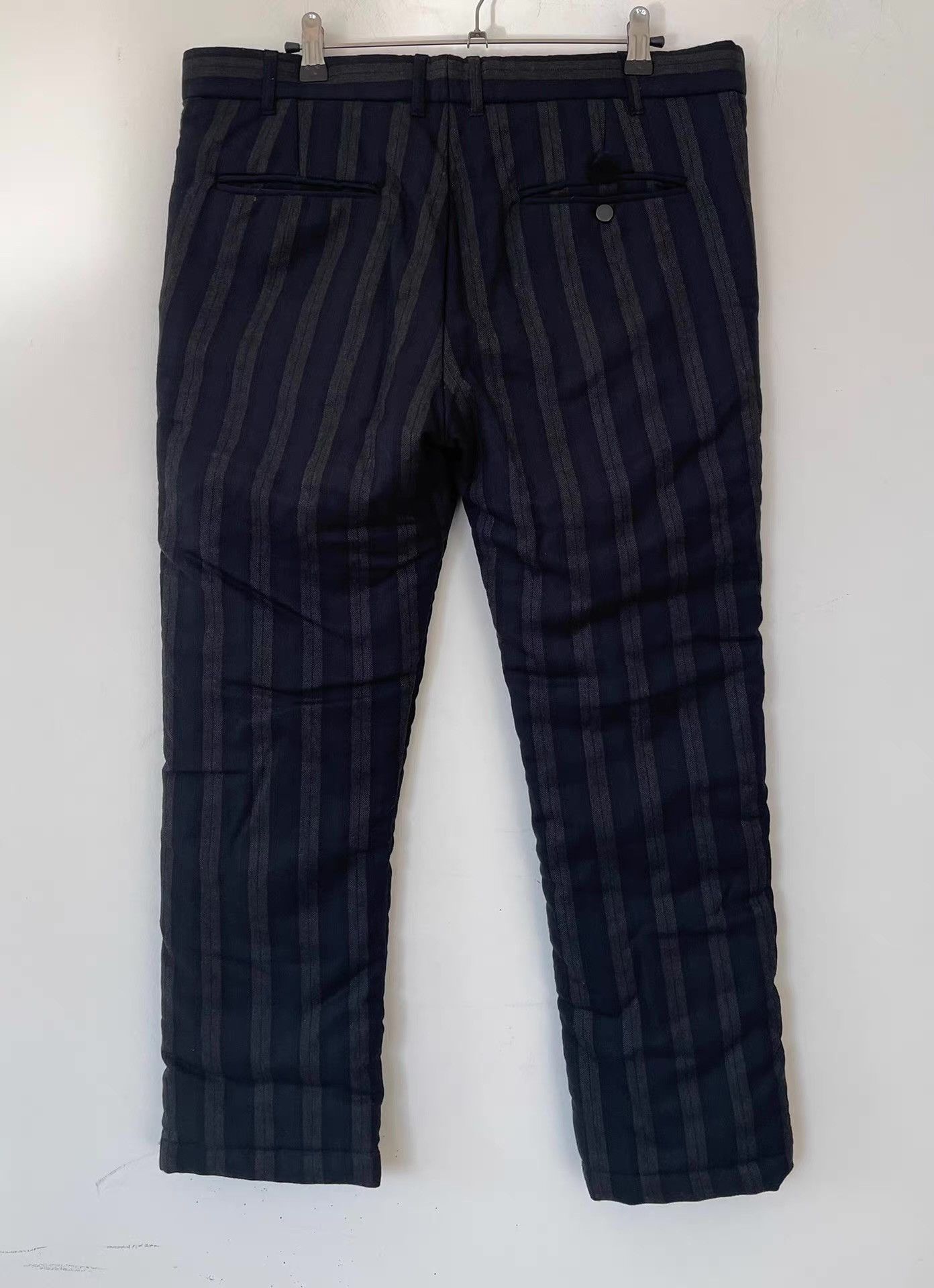 Ann Demeulemeester Ann Demeulemeester Men's Quilted Striped Casual Pants Ｑ21 Size US 34 / EU 50 - 2 Thumbnail
