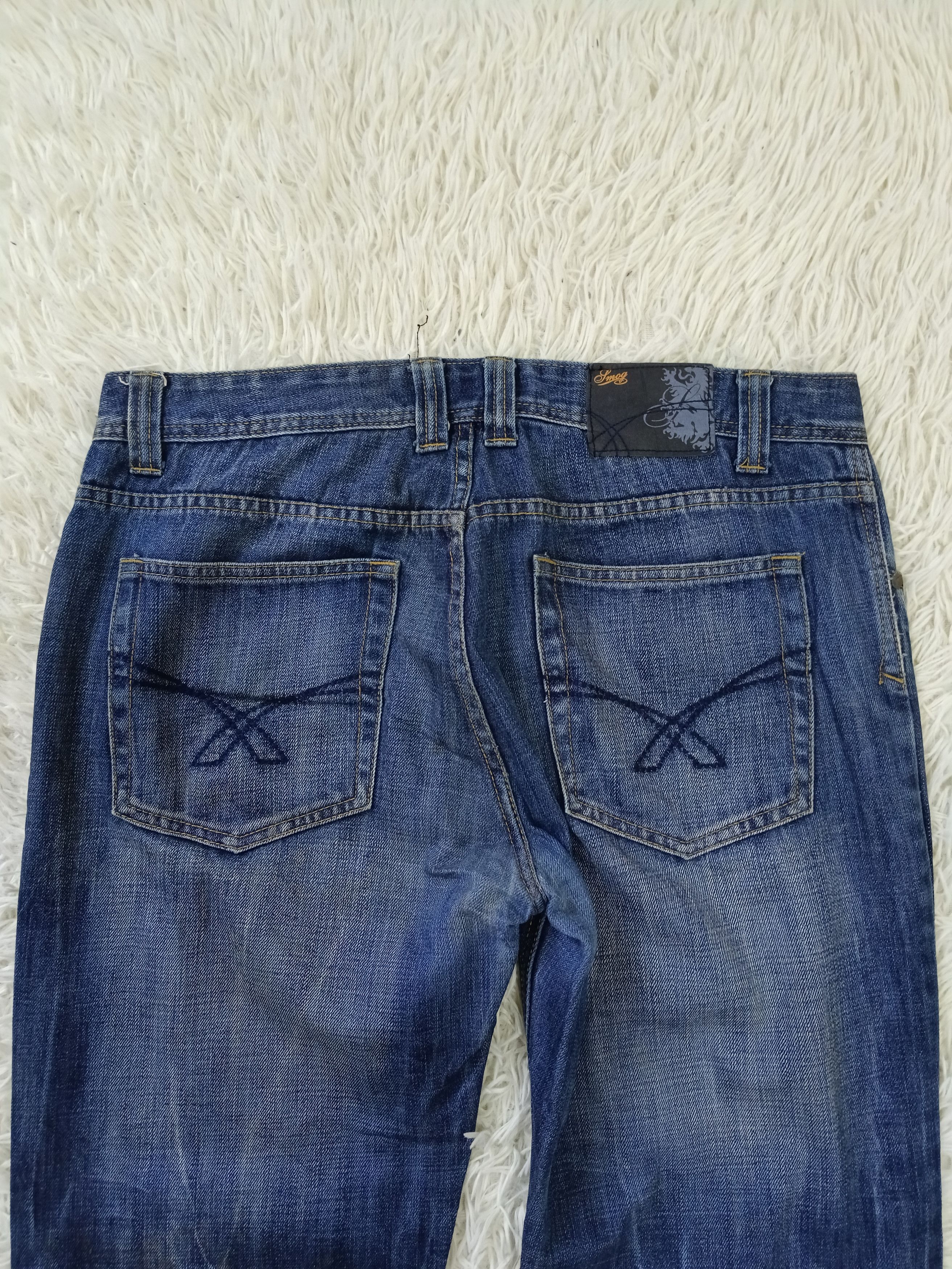 Japanese Brand FLARE SMOG DENIM PANTS Size US 36 / EU 52 - 4 Thumbnail