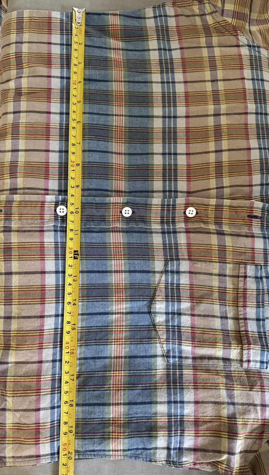 Drake's Drake's Indian Madras Button Down Shirt Size 16.5* Size US L / EU 52-54 / 3 - 7 Thumbnail