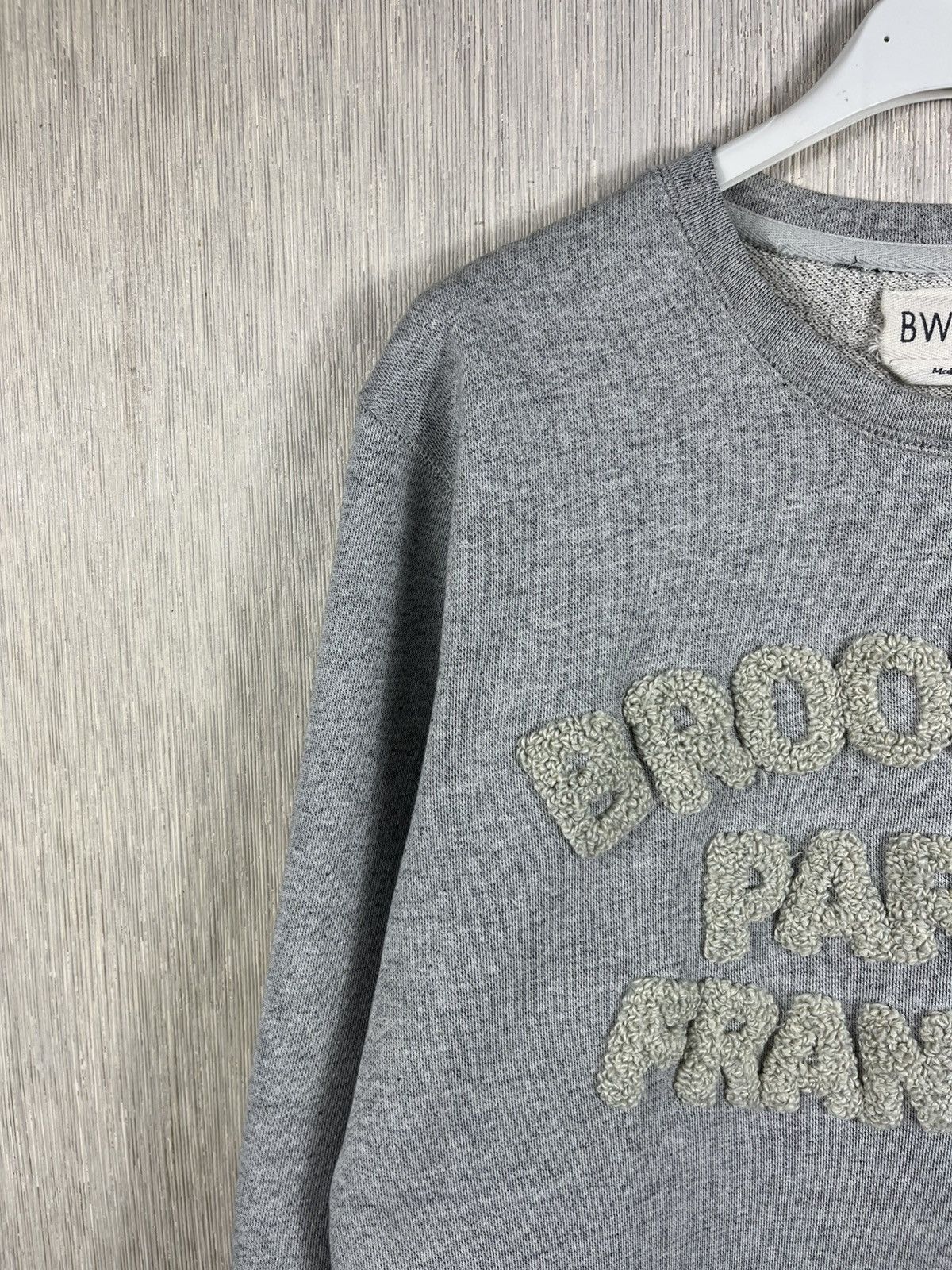 Brooklyn We Go Hard × Vintage BWGH Brooklyn Parle Francais spellout plush logo sweatshirt Size US M / EU 48-50 / 2 - 5 Thumbnail
