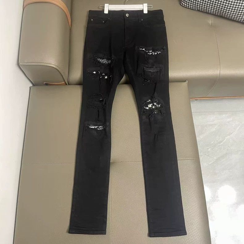 Amiri Amiri 18ss Checkered Denim Pants Size US 32 / EU 48 - 6 Thumbnail