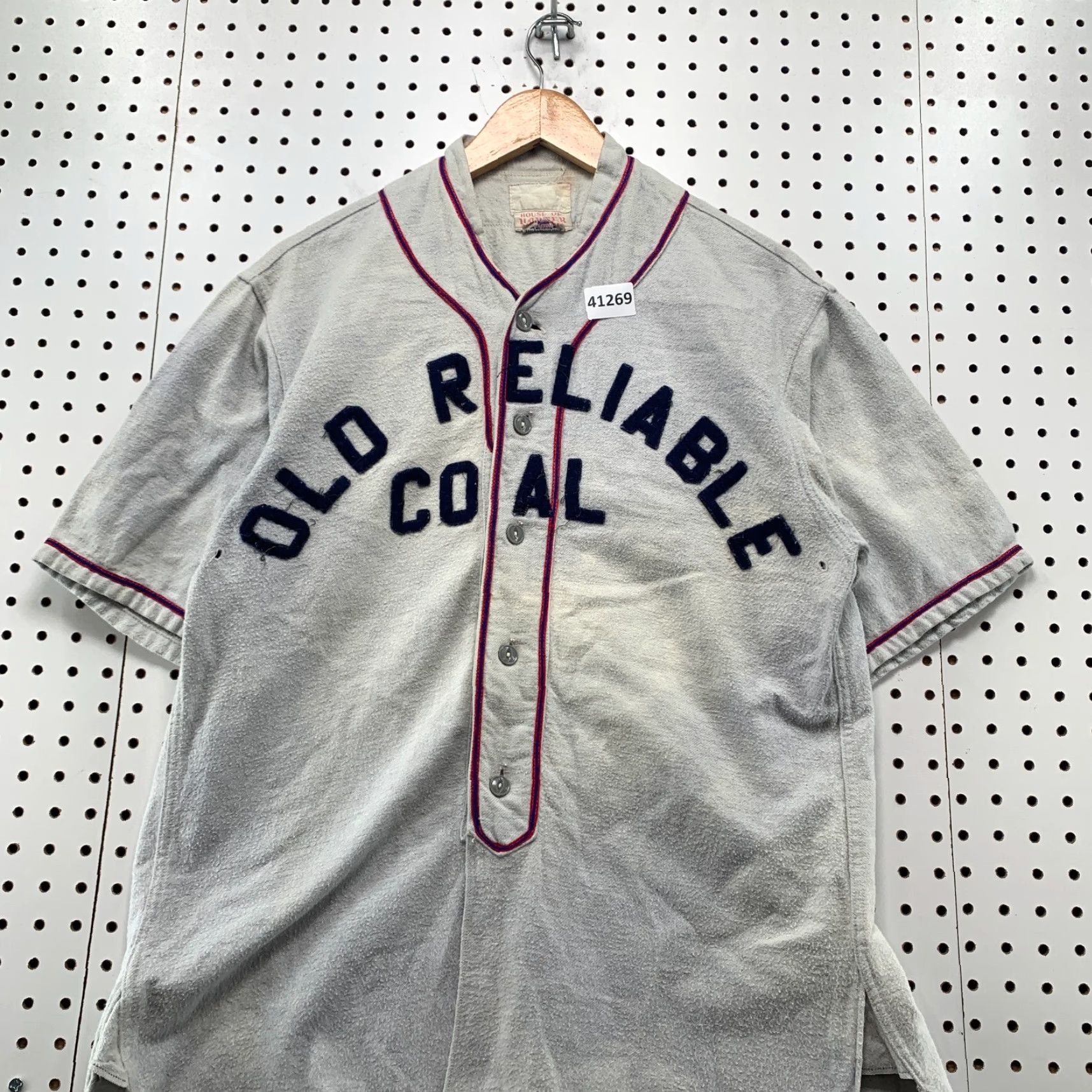 Coal VTG 1920s Old Reliable Coal Baseball Jersey Mens Large Gray Sanforized 21x32 Brand: House Of Harter Size US L / EU 52-54 / 3 - 4 Thumbnail