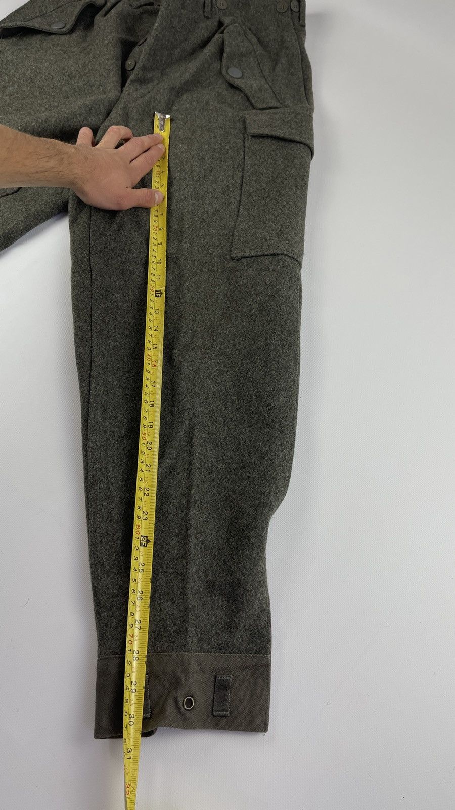 Vintage Vtg 1978 Swedish Military Khaki Suit Coat Pants Size 42R - 21 Thumbnail
