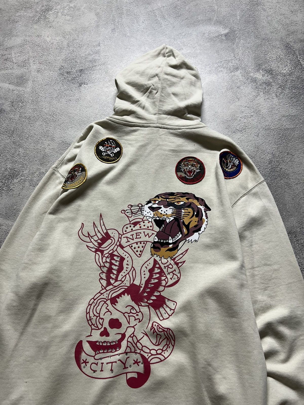 Ed Hardy Vintage Y2k Tiger 🐅 Ed Hardy New Zip Hoodie 00’s Size US XXL / EU 58 / 5 - 9 Thumbnail