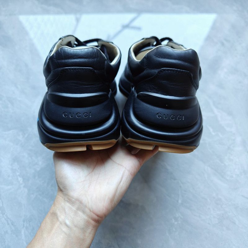 Gucci Gucci Rhyton Leather Low-Top Dad Sneakers - Size US 8.5 / EU 41-42 - 1 Thumbnail