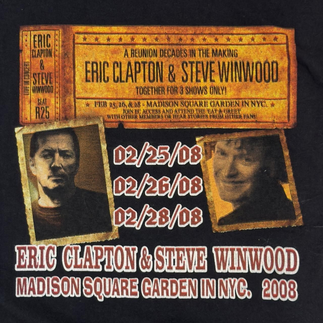 Other Black Eric Clapton & Steve Winwood Reunion Decades T Size US XL / EU 56 / 4 - 4 Thumbnail