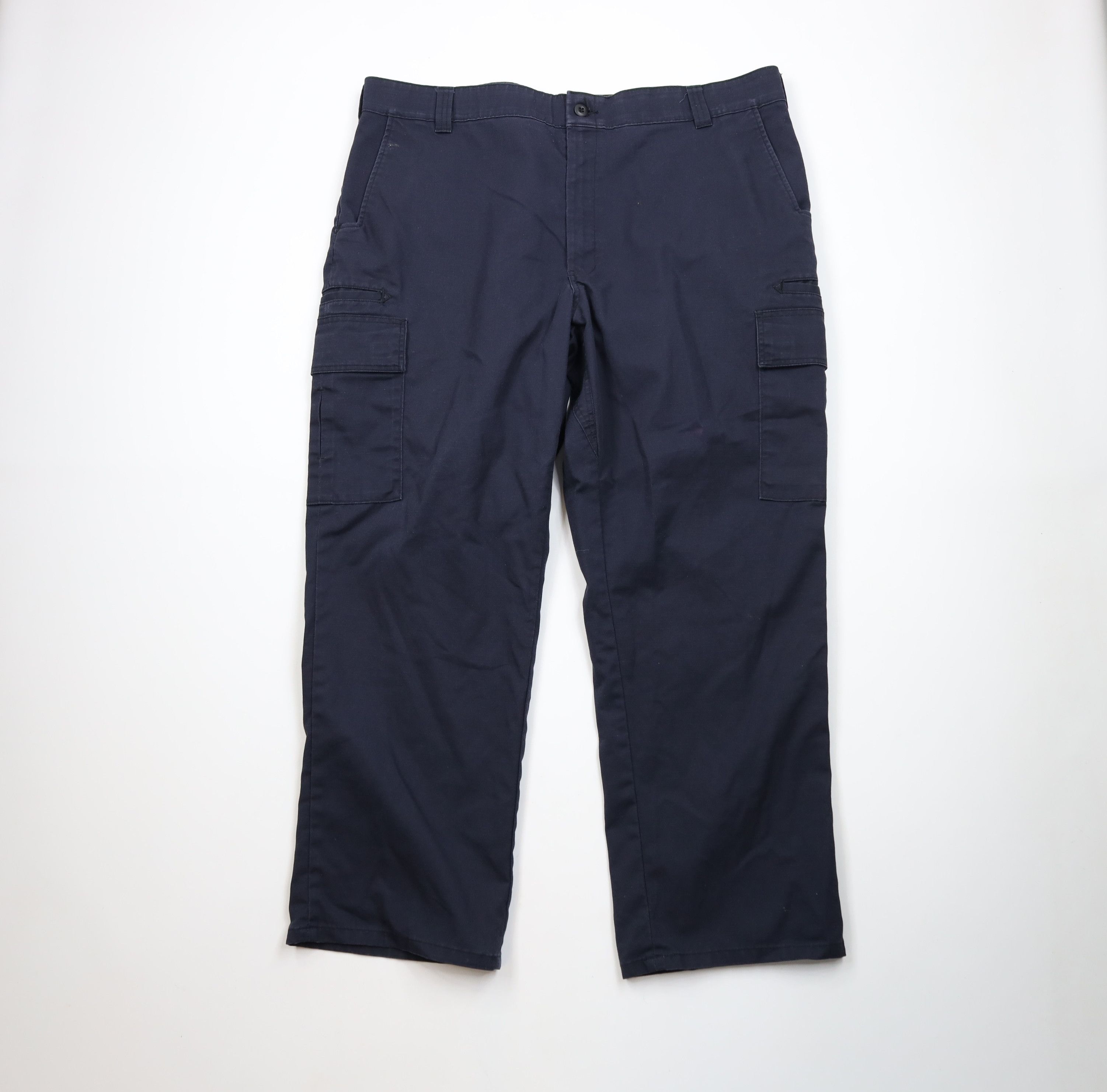 Vintage Vintage Streetwear Ripstop Wide Leg Cargo Pants Navy Blue Size US 44 / EU 60 - 1 Thumbnail
