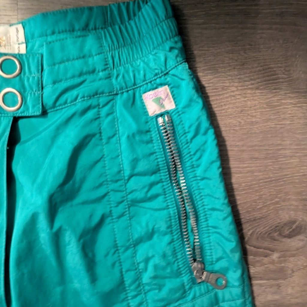 Other Kaelin Ski 24k Gold Coll. Vintage 80's Turquoise Ski Pant 8 Size 30" / US 8 / IT 44 - 3 Thumbnail
