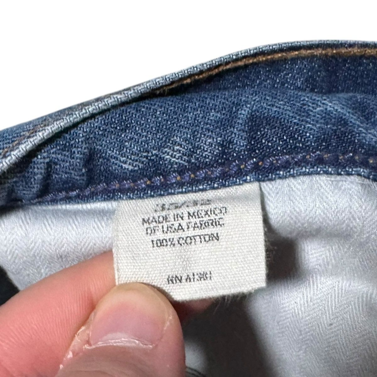 Polo Ralph Lauren Polo Ralph Lauren Mexico 100% Cotton Jean Pants Men’s 35x32 Size US 35 - 9 Thumbnail