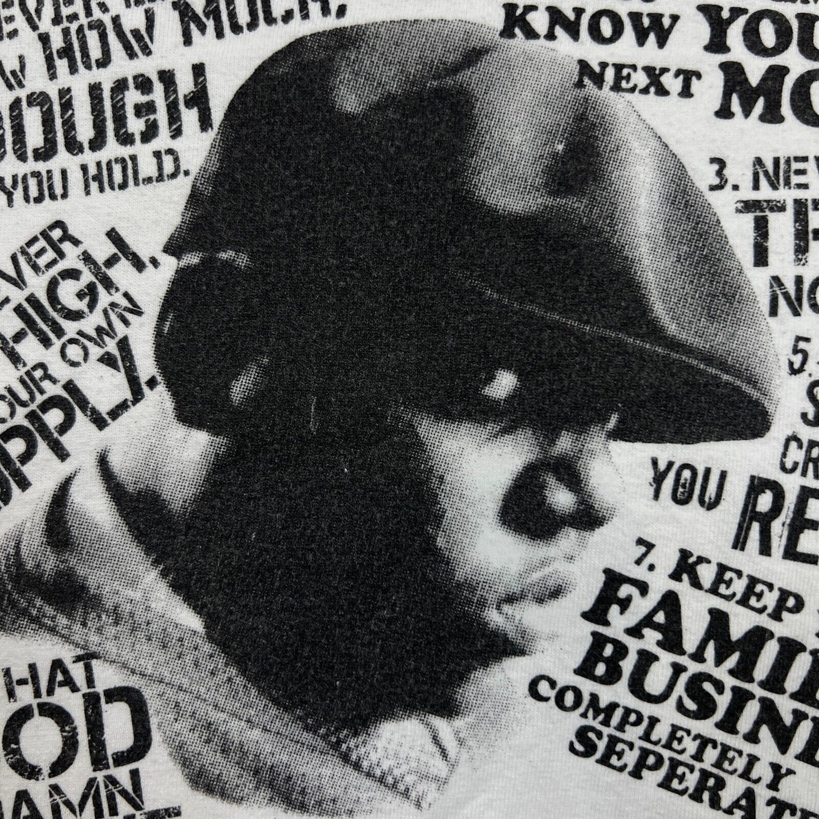 Rap Tees × Vintage Vintage 2009 Notorious BIG Shirt Commandments Biggie Rap Tee Size US XL / EU 56 / 4 - 4 Thumbnail