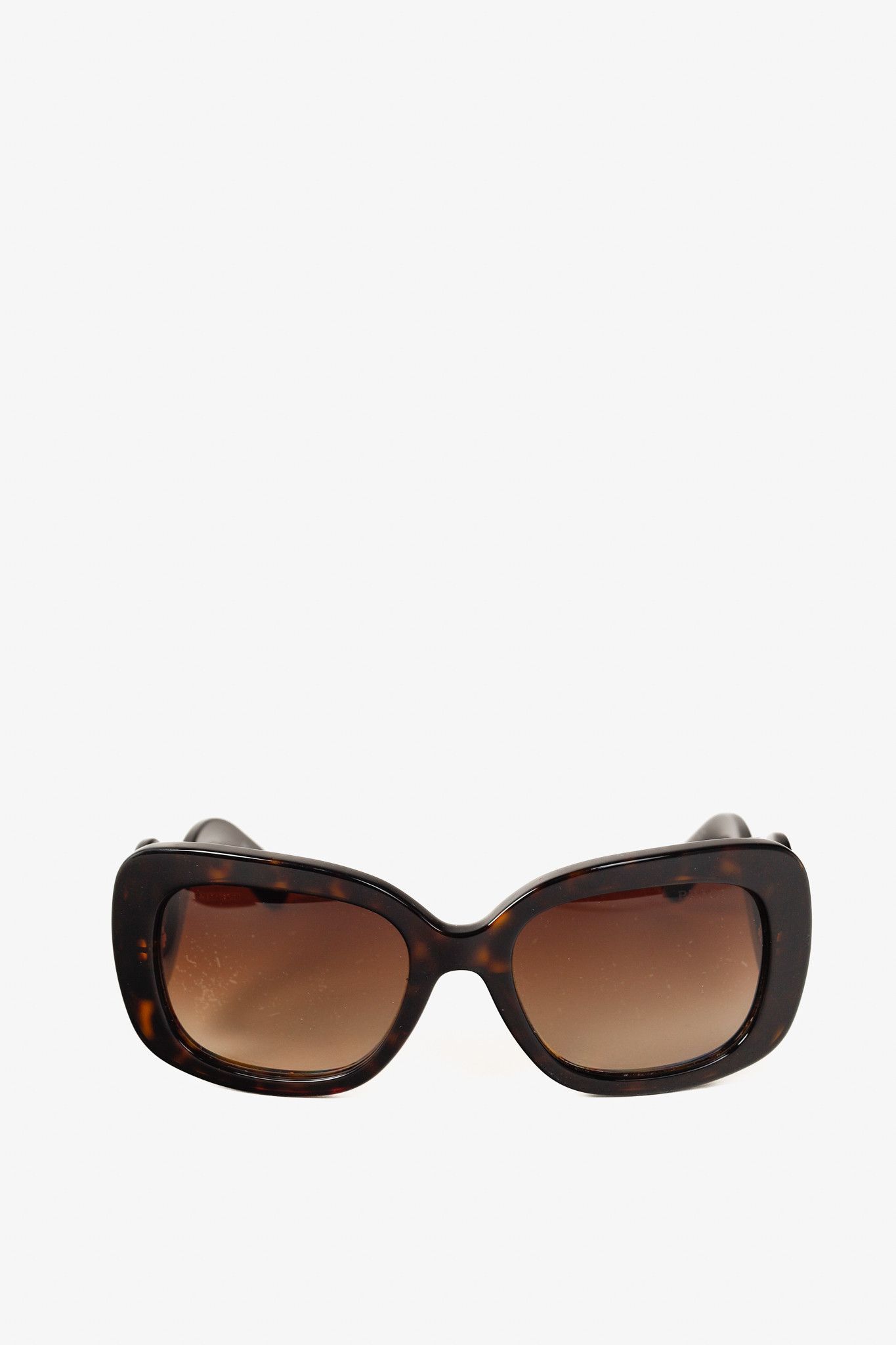Prada Prada SPR27O Tortoiseshell Baroque Oversized Sunglasses Size ONE SIZE - 2 Thumbnail