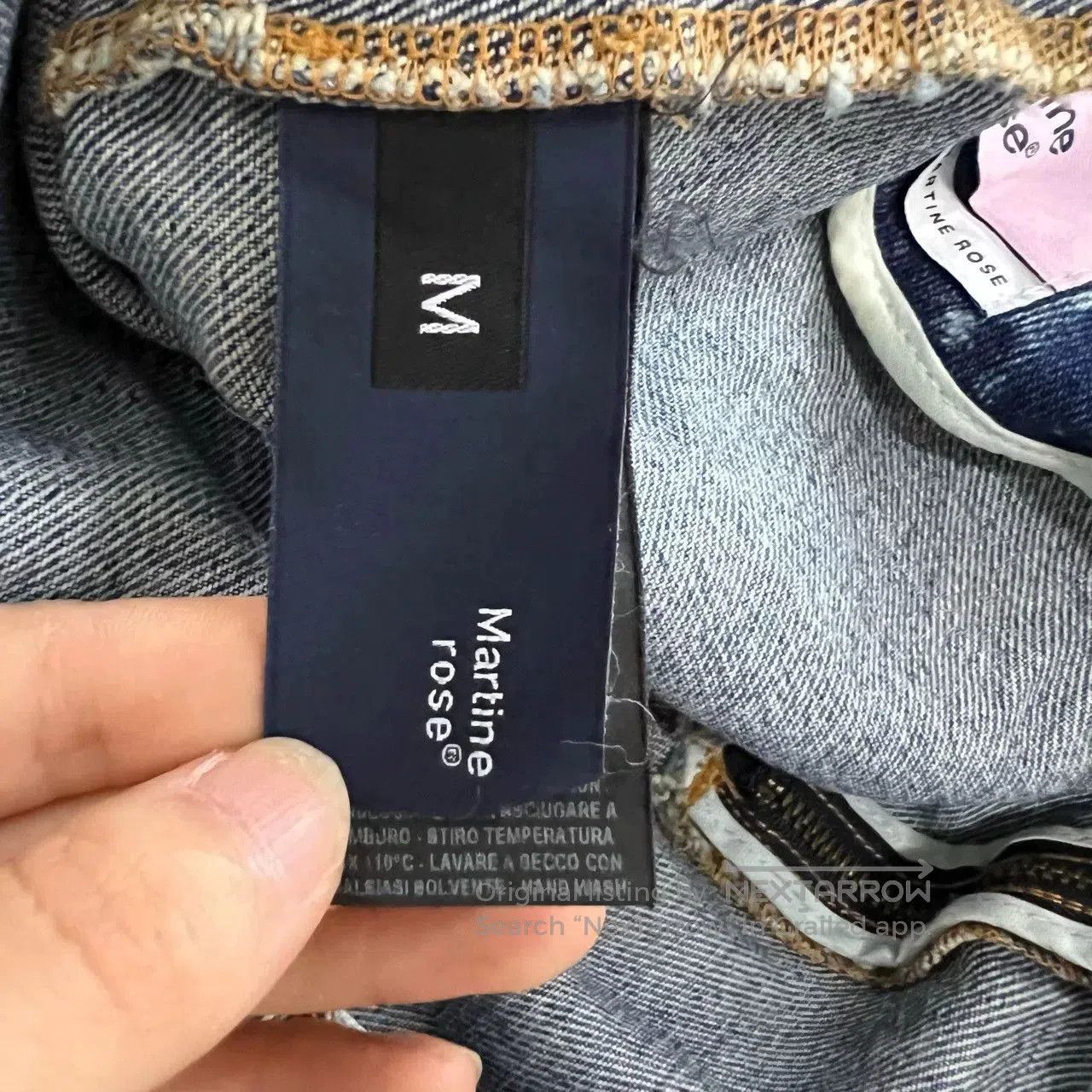 Martine Rose Martine Rose Logo Denim Mini Skirt. Size 24" / US 00 / IT 34 - 5 Thumbnail