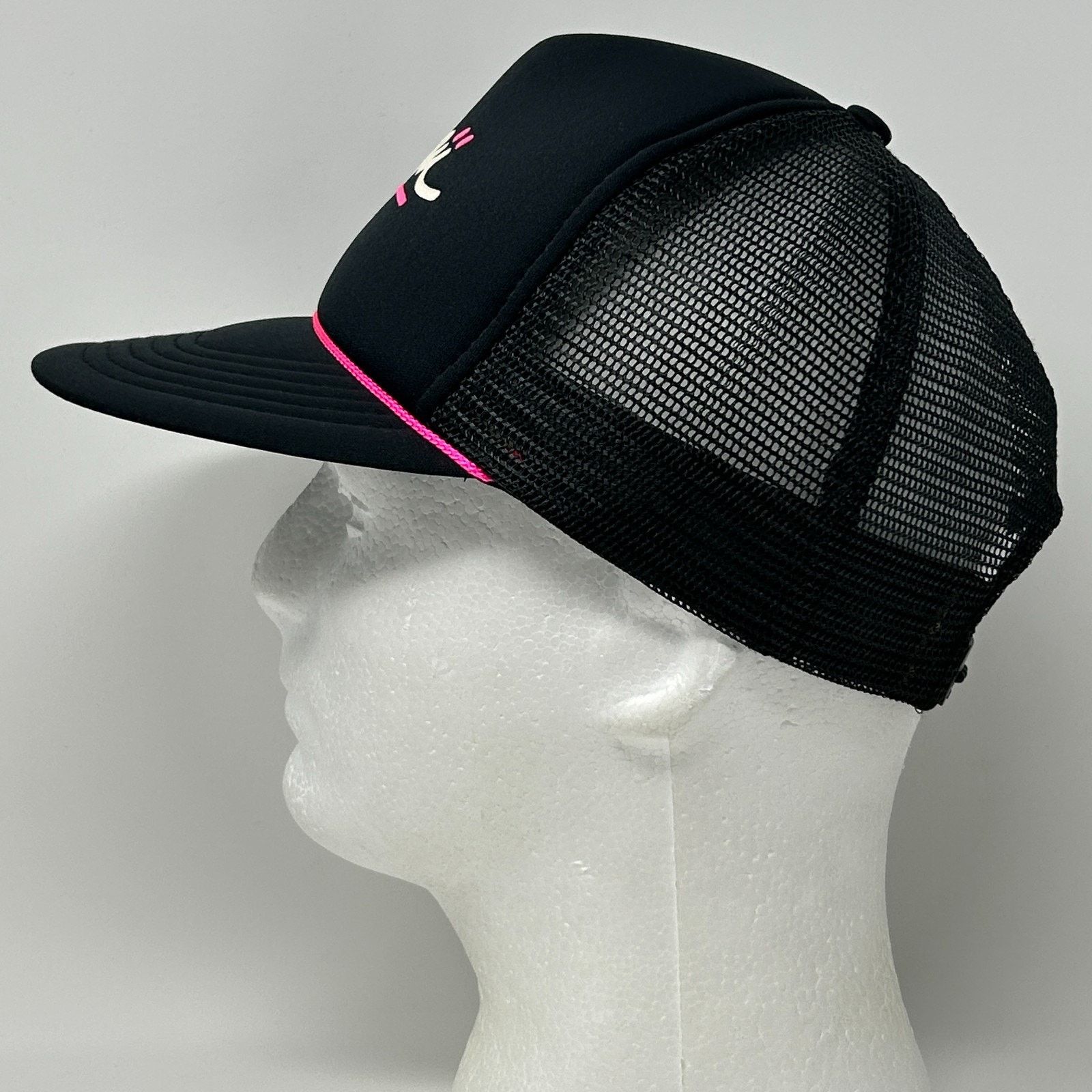 Vintage Vintage 90s Hawaii Trucker Hat Baseball Cap Rope Cord Black Size ONE SIZE - 6 Thumbnail