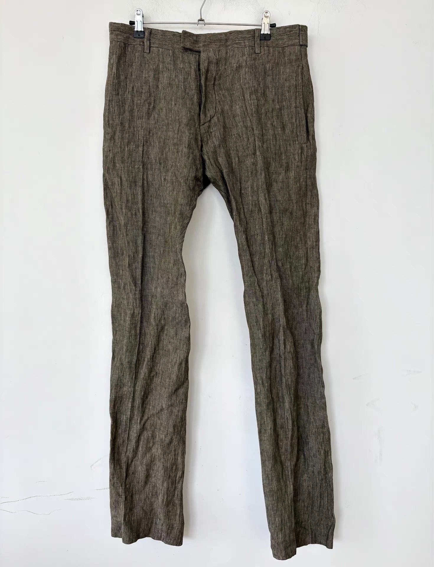 GF Ferre GF Ferre Men's Linen-blend Trousers Ｑ21 Size US 34 / EU 50 - 1 Thumbnail