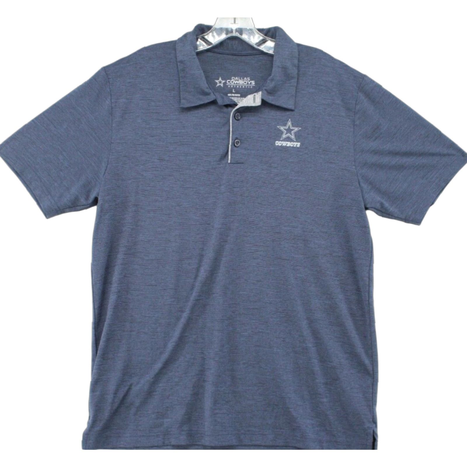 NFL Dallas Cowboys Polo Shirt Short Sleeve 100% Polyester L Blue Men Regular Shirt Polo URL? Size US L / EU 52-54 / 3 - 1 Thumbnail